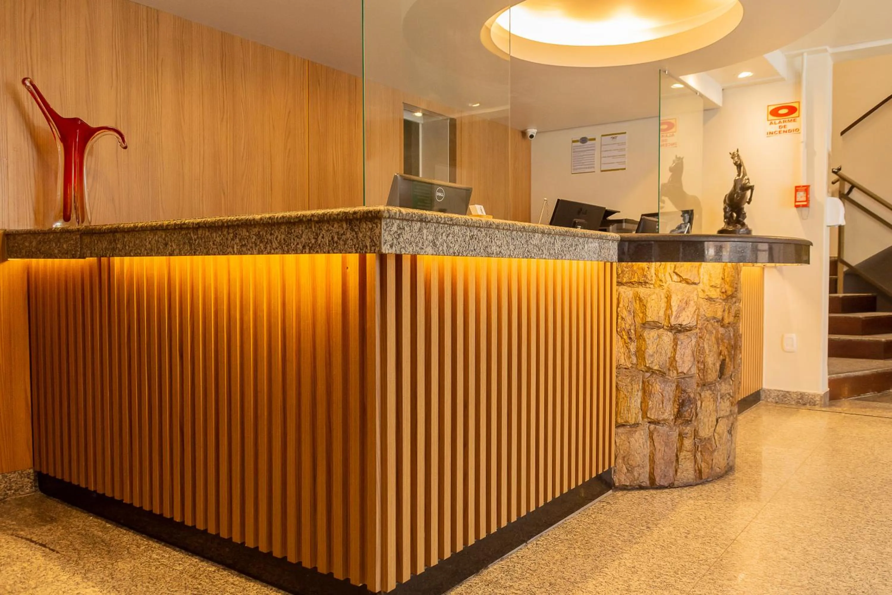 Lobby or reception in Fenix Hotel Pouso Alegre