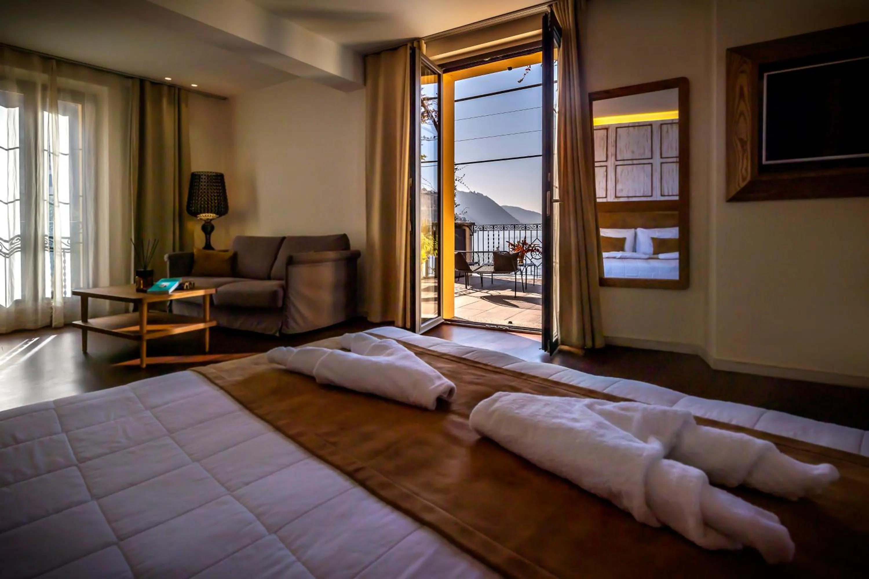 Balcony/Terrace, Bed in Il Belvedere