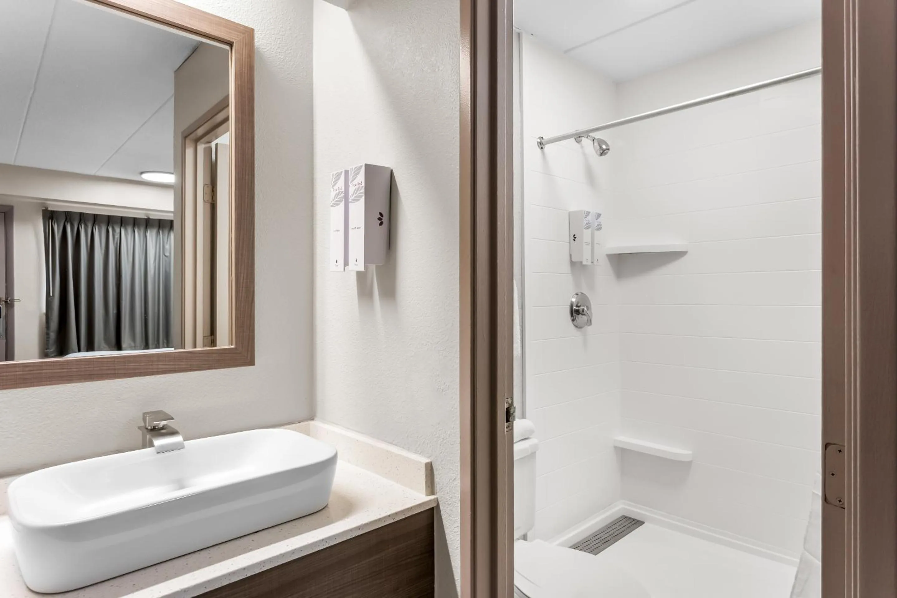 Bathroom in Red Roof PLUS Chicago - Hoffman Estates