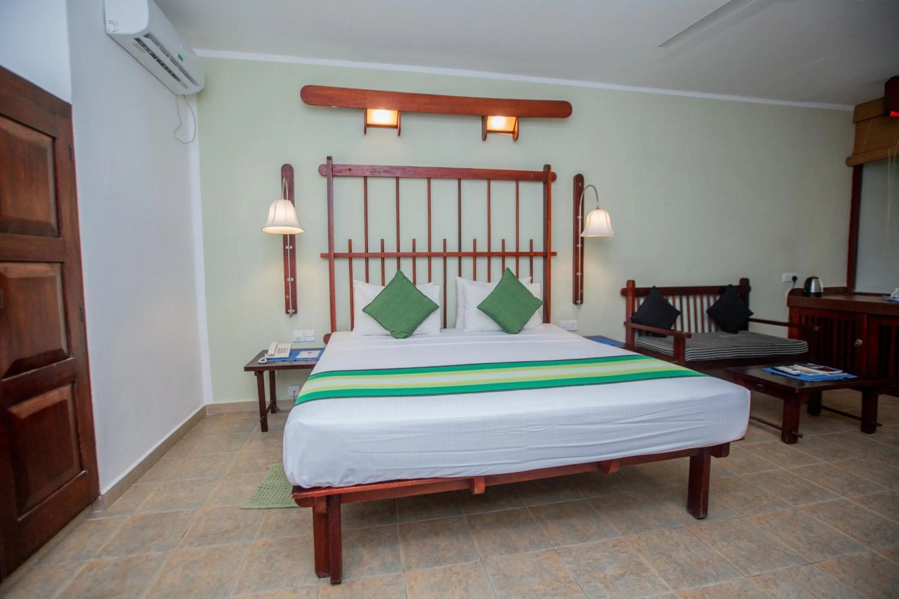 Bed in Koggala Beach Hotel