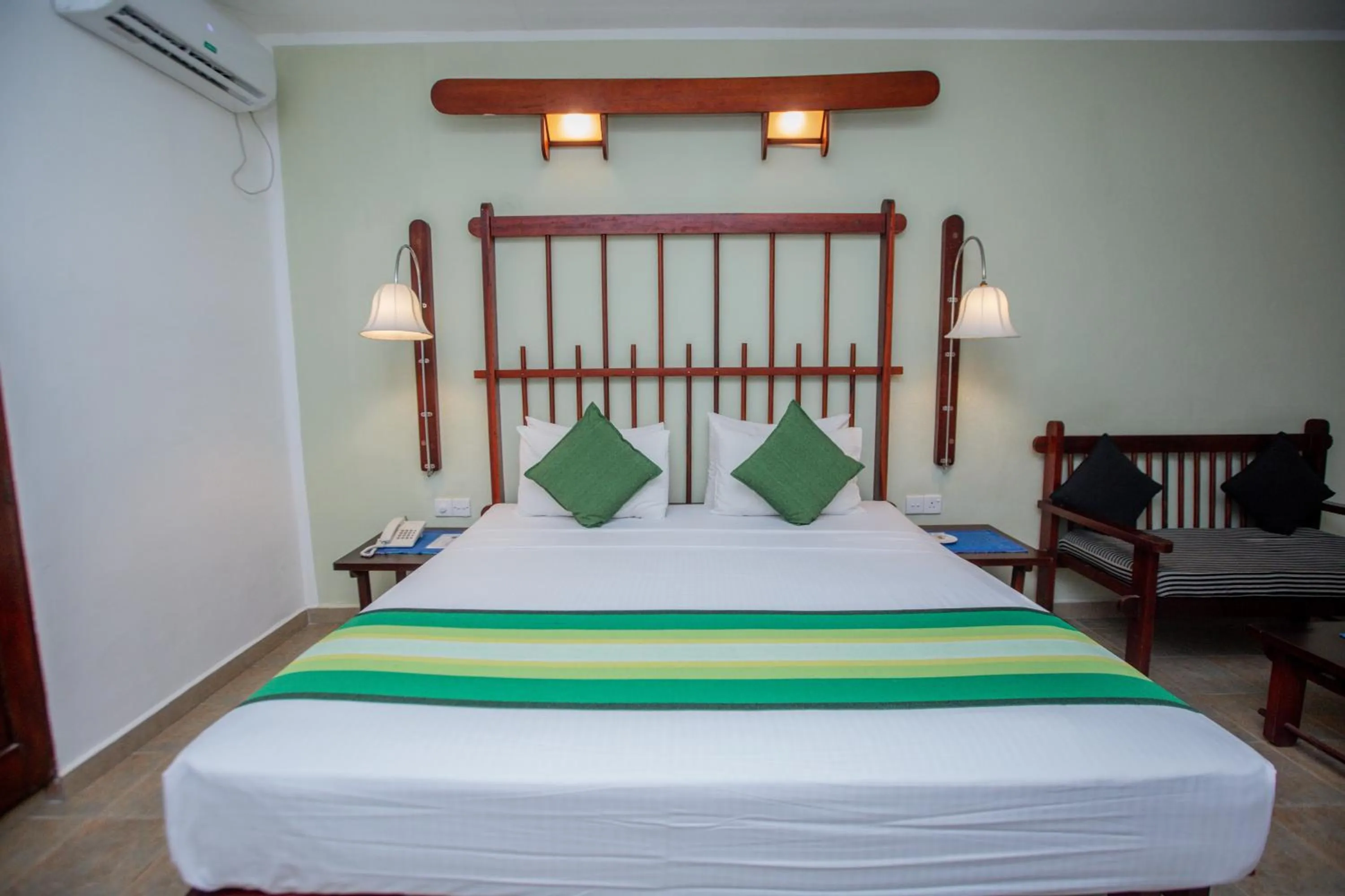 Bed in Koggala Beach Hotel