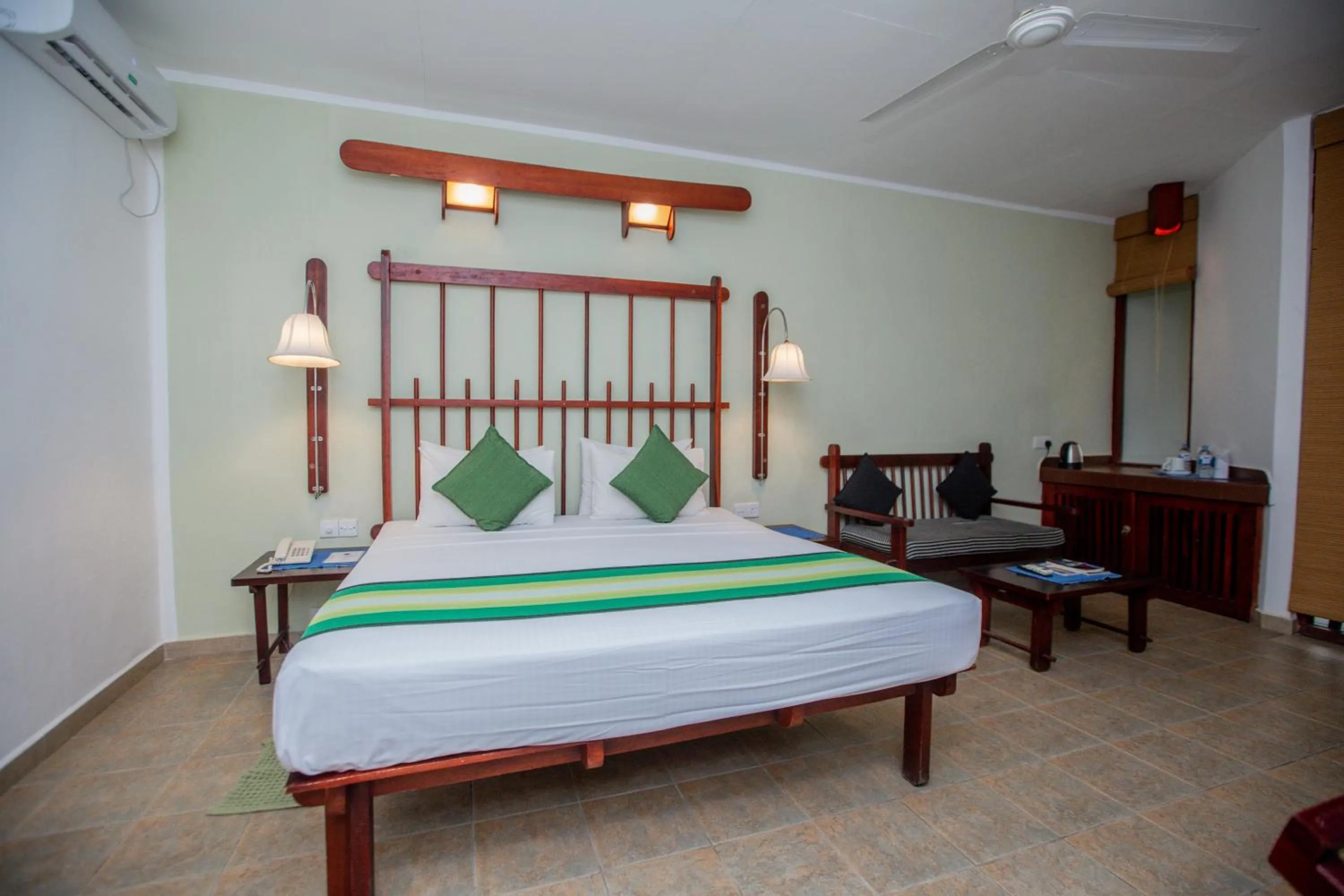Bed in Koggala Beach Hotel