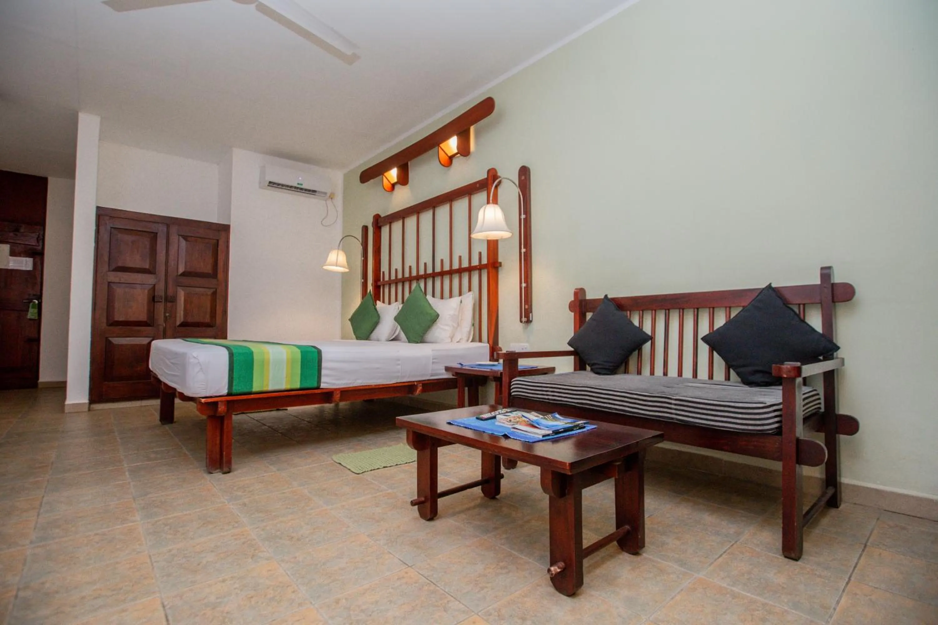 Bed in Koggala Beach Hotel