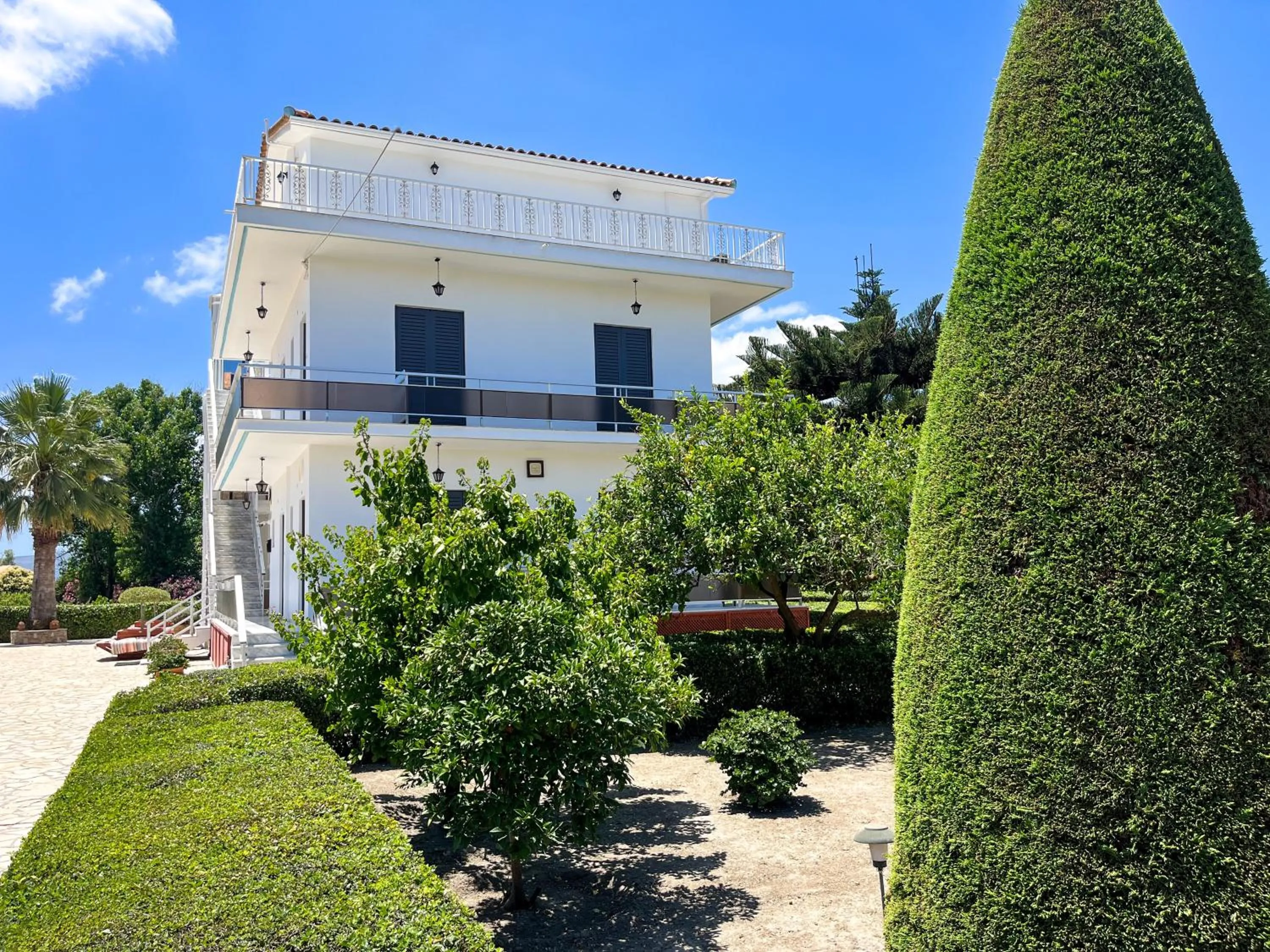Garden view in Pettas Apartments