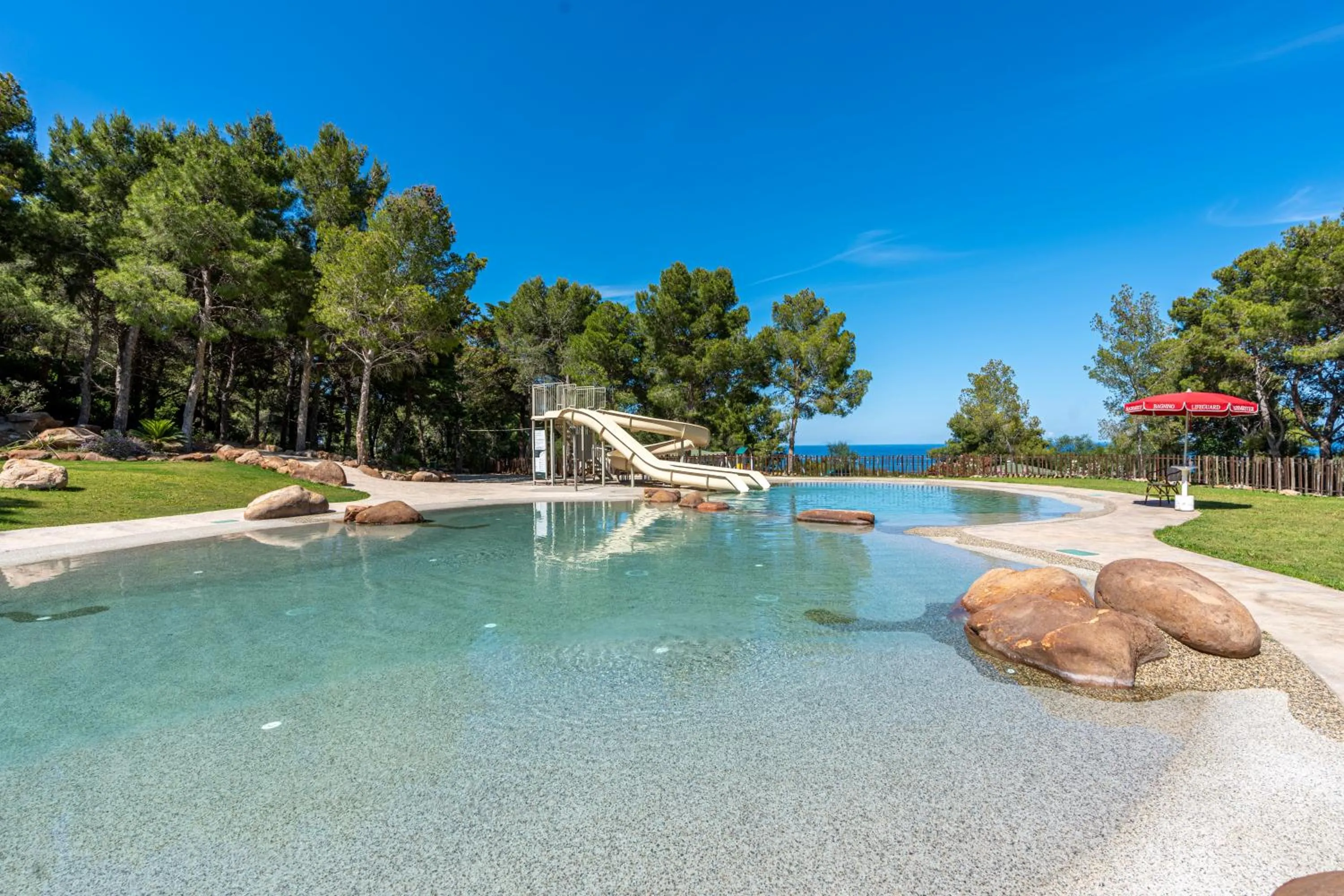 Swimming pool in Mangia's Pollina Resort