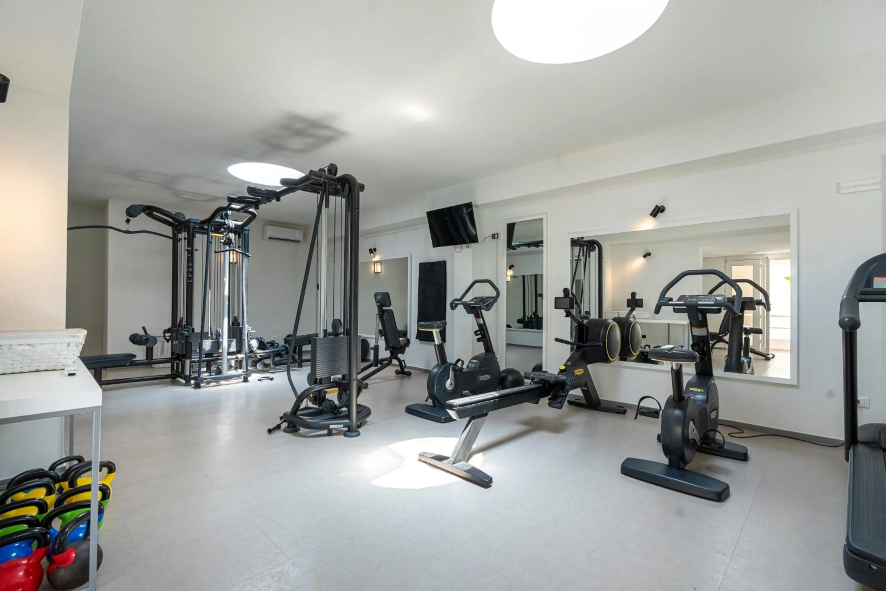 Fitness centre/facilities in Mangia's Pollina Resort