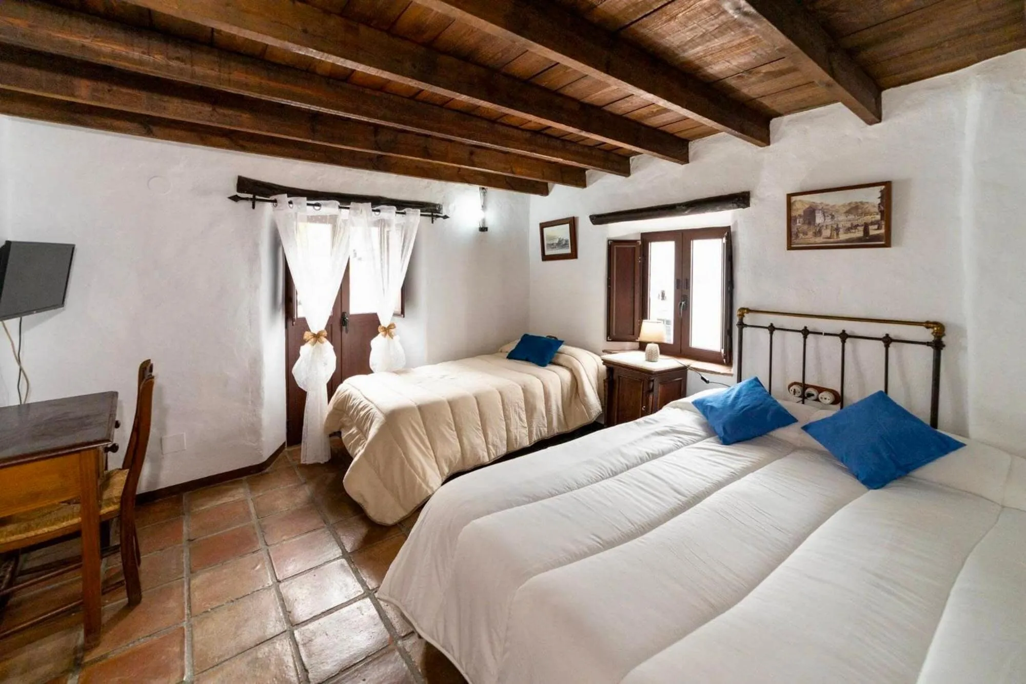 Bed in Hotel Posada del Bandolero