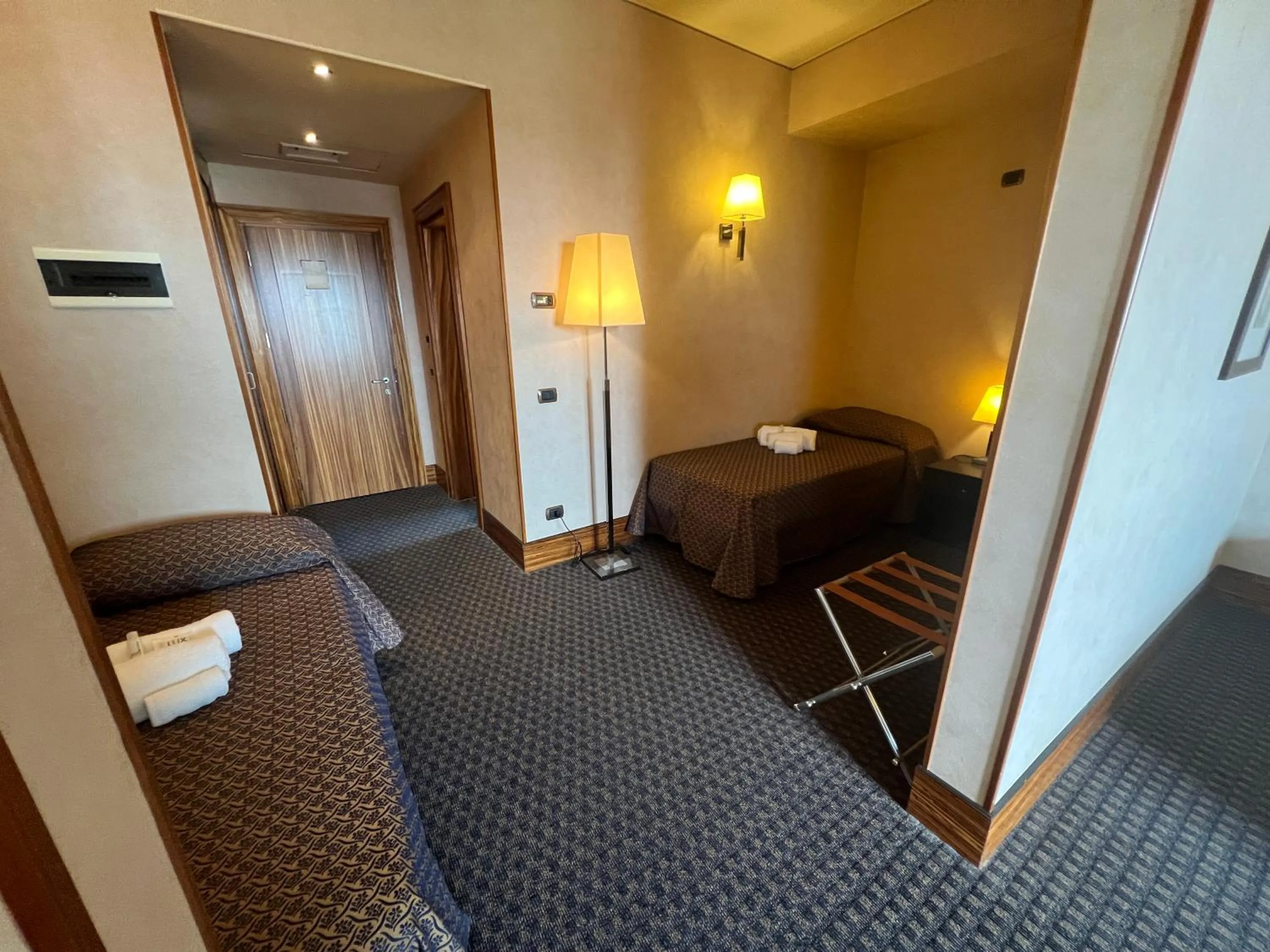 Bed in Hotel La Fenice