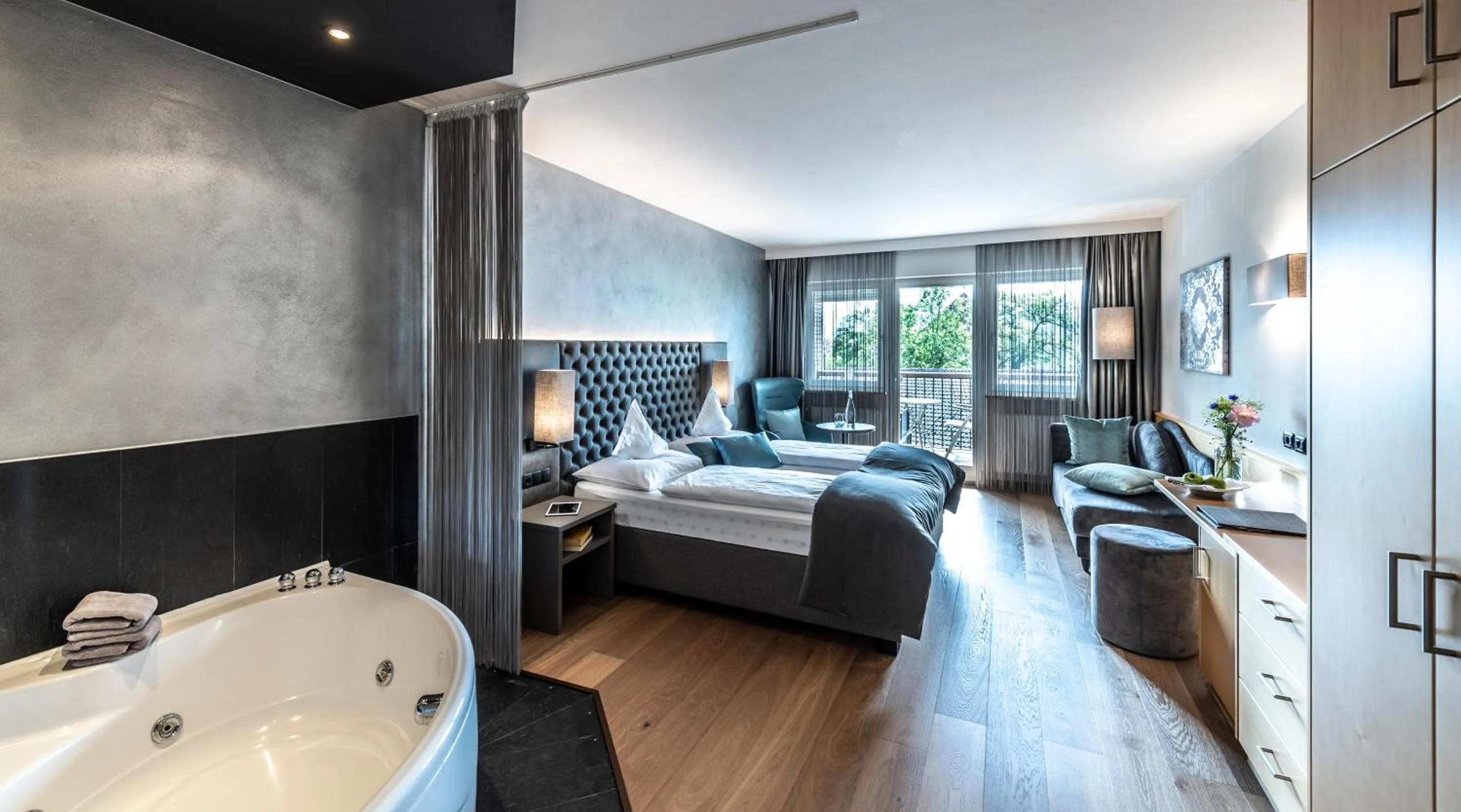 Bed in Hotel Das Stachelburg