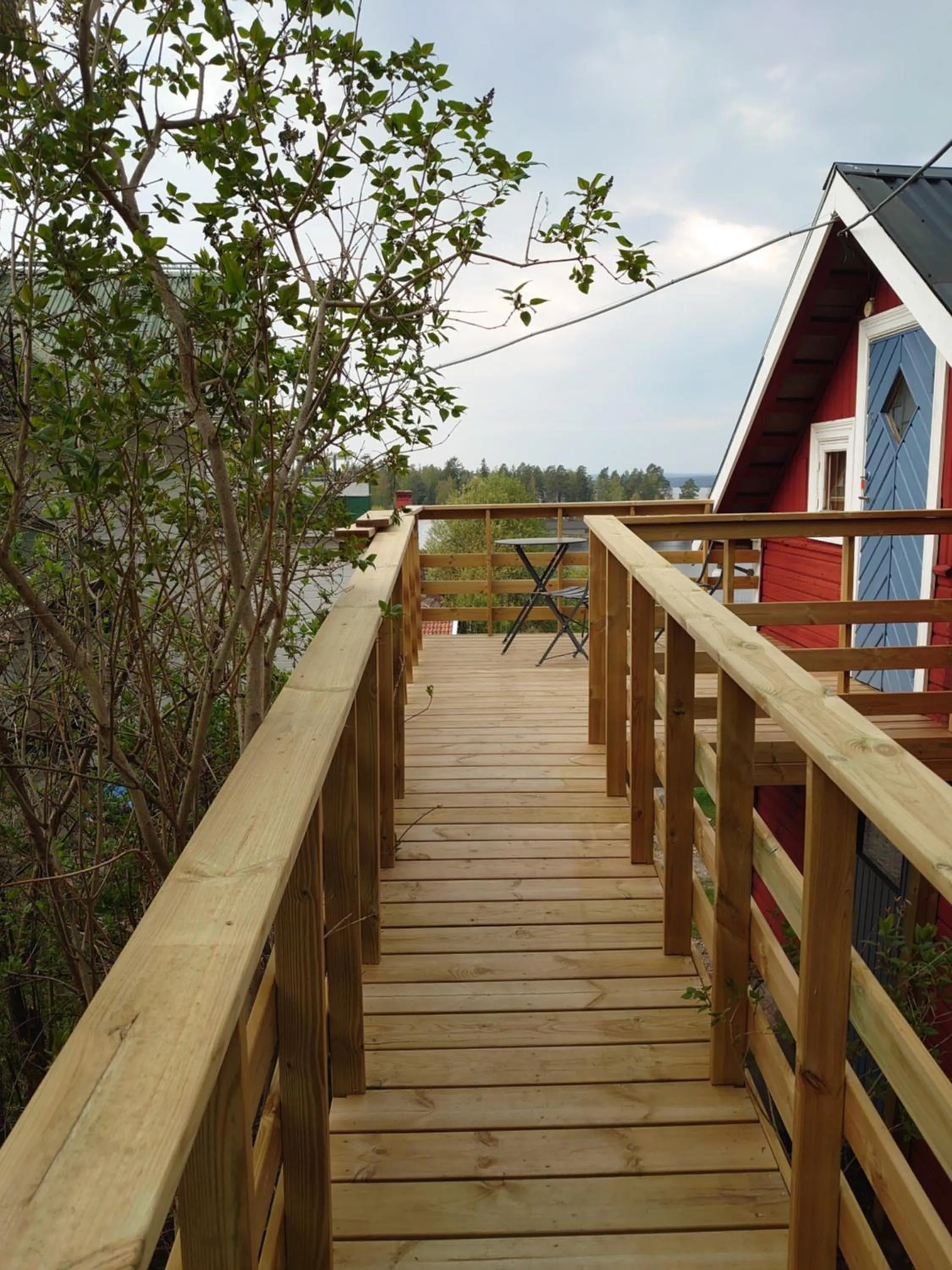 Balcony/Terrace in Vandrarhemmet Tallbacka/Ängelsberg Hostel