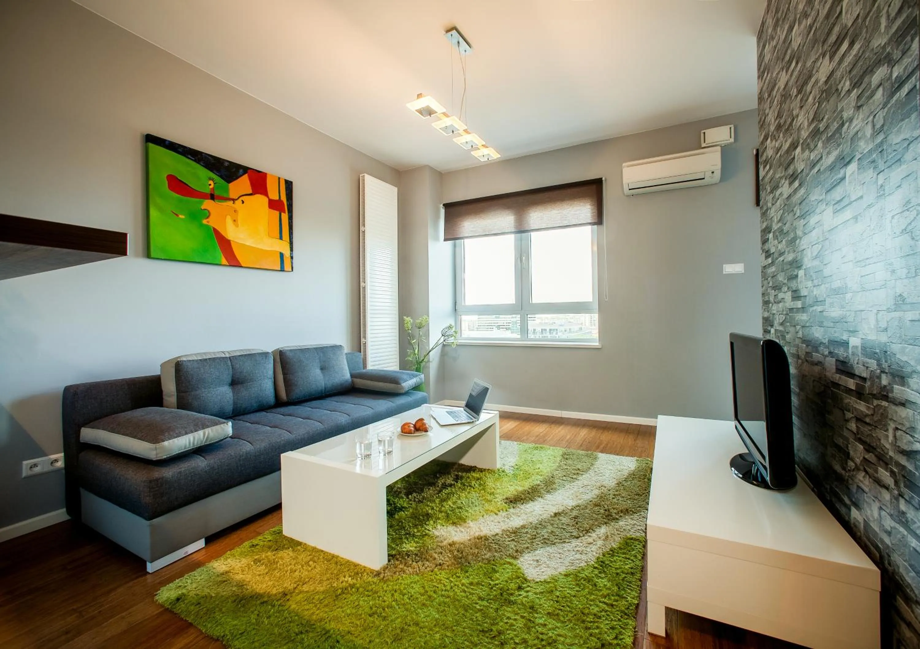 Living room in Platinum Towers E-Apartments