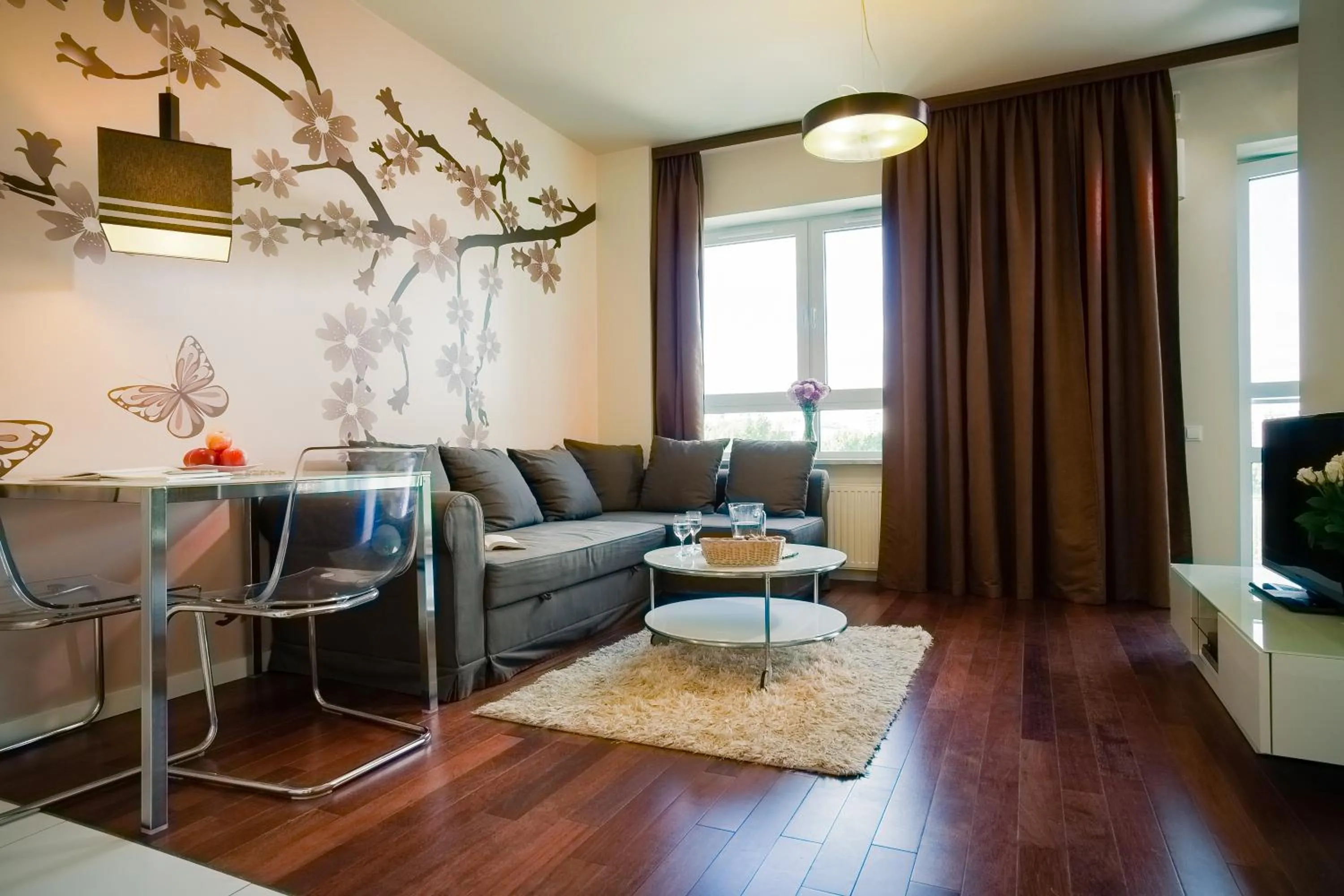 Living room in Platinum Towers E-Apartments