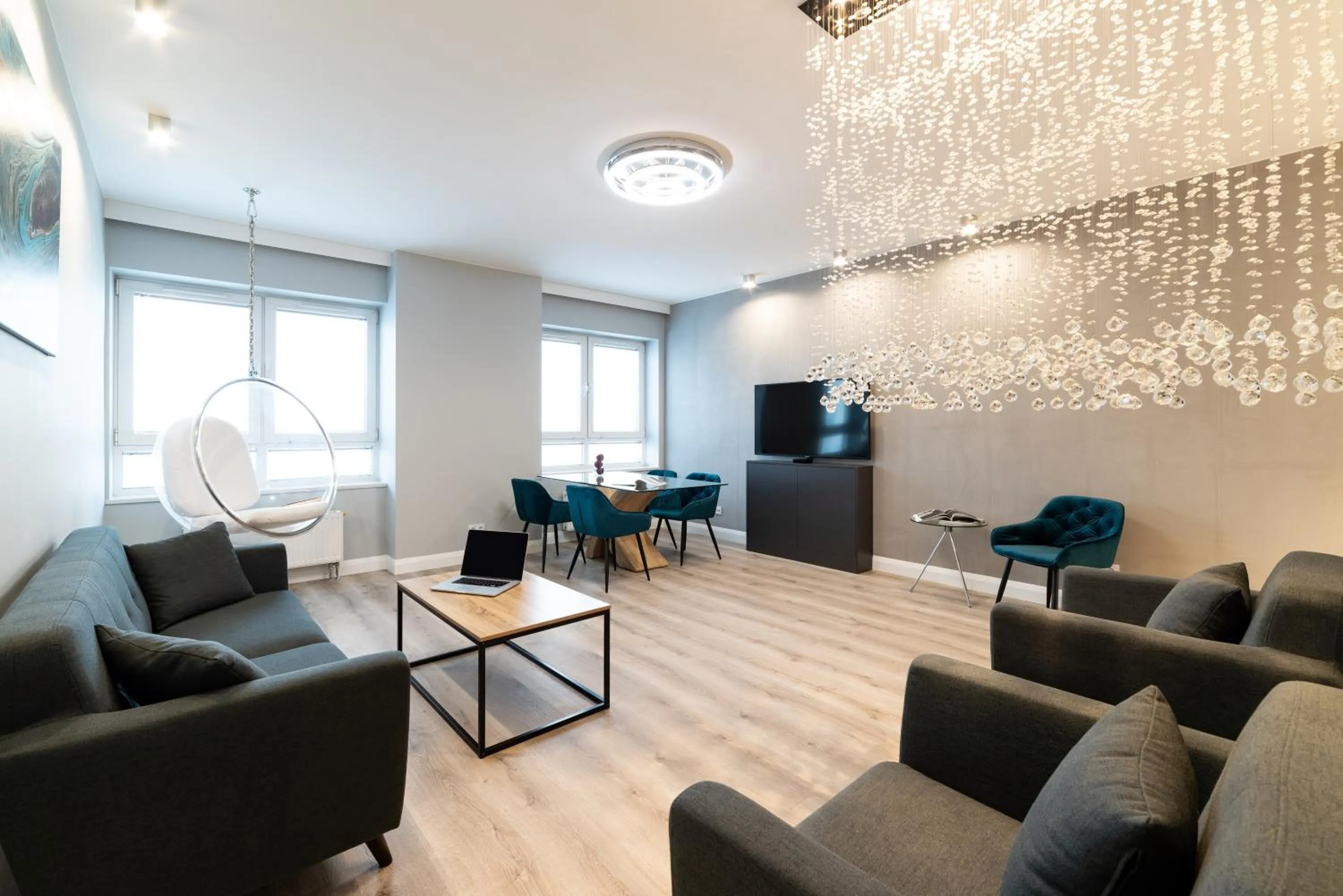 Living room in Platinum Towers E-Apartments