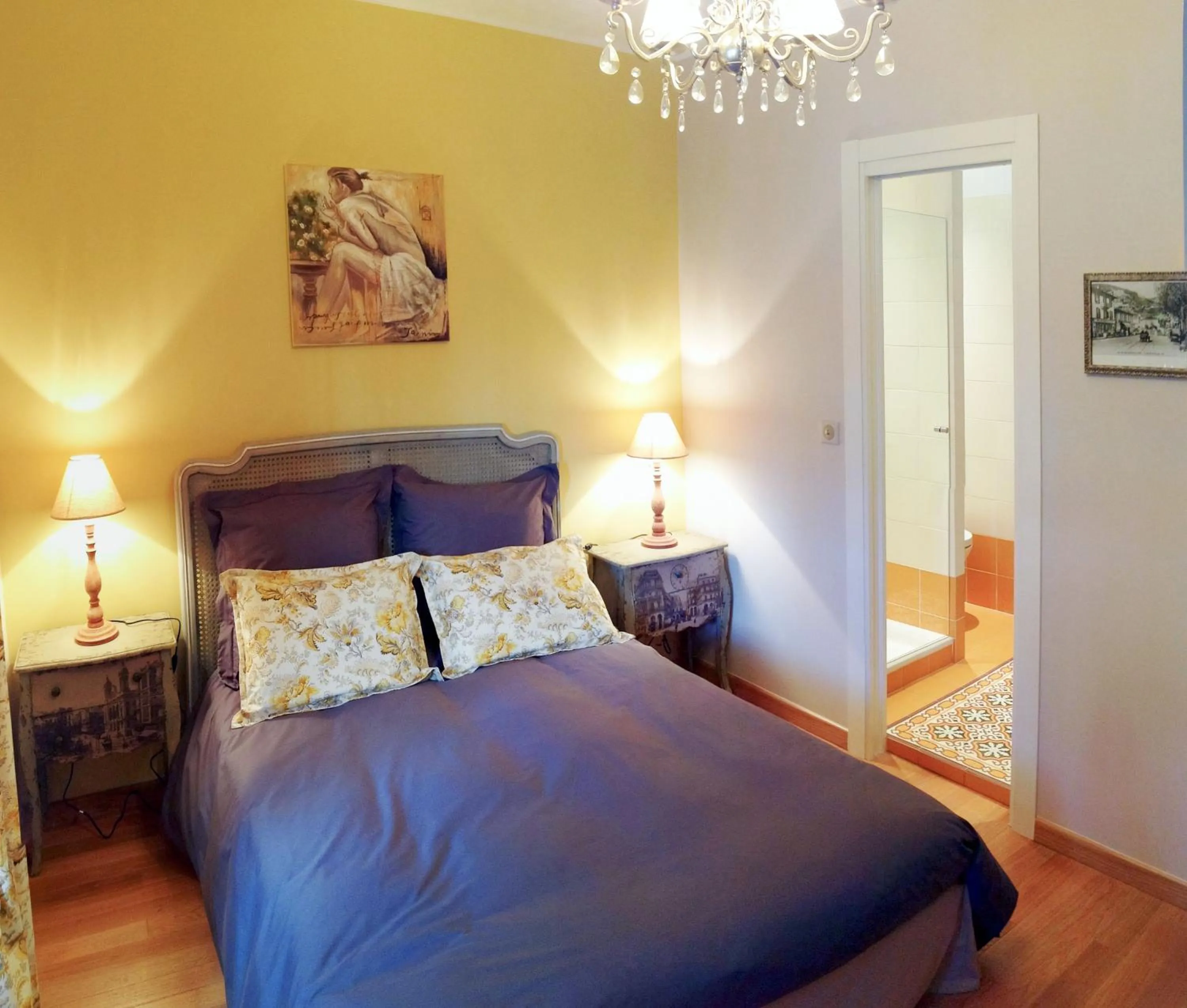 Bed in Hotel La Regence