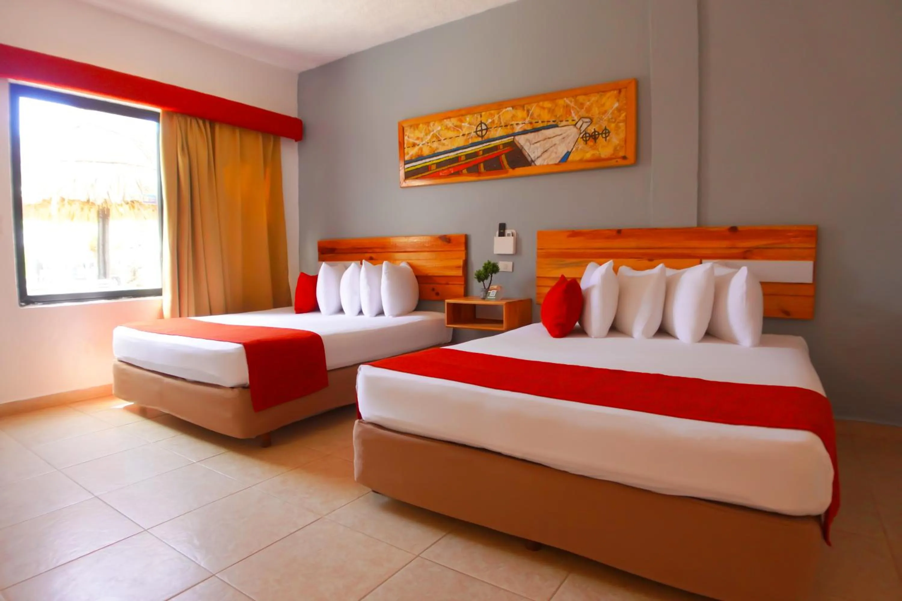 Decorative detail, Bed in Sunsol Isla Caribe