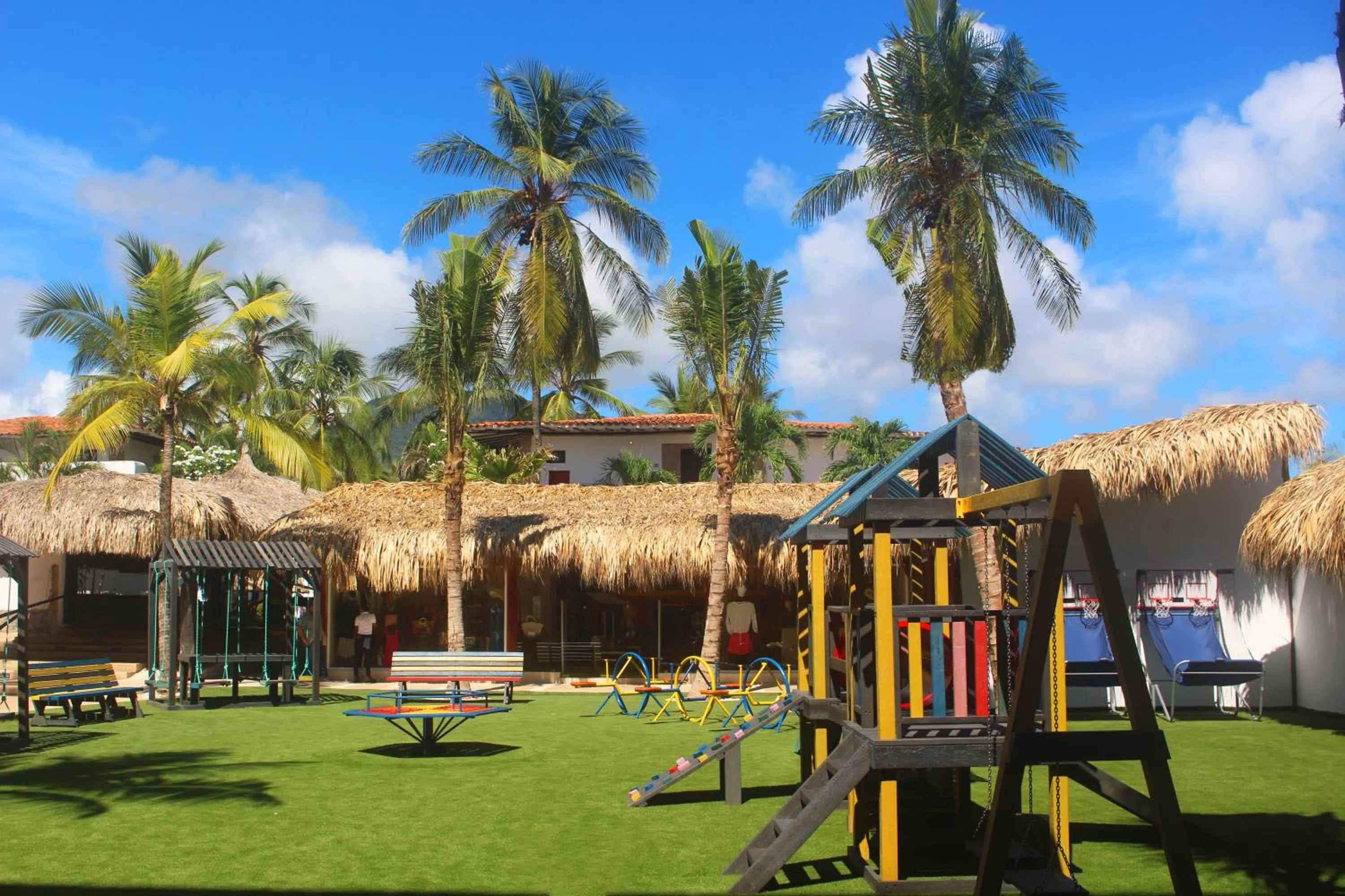 Children play ground in Sunsol Isla Caribe