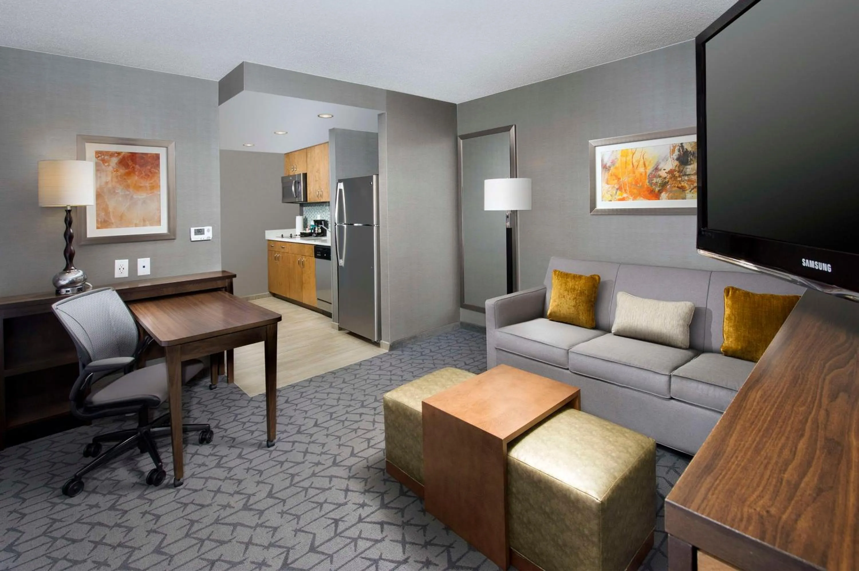 Living room in Homewood Suites by Hilton Gaithersburg/Washington, DC North