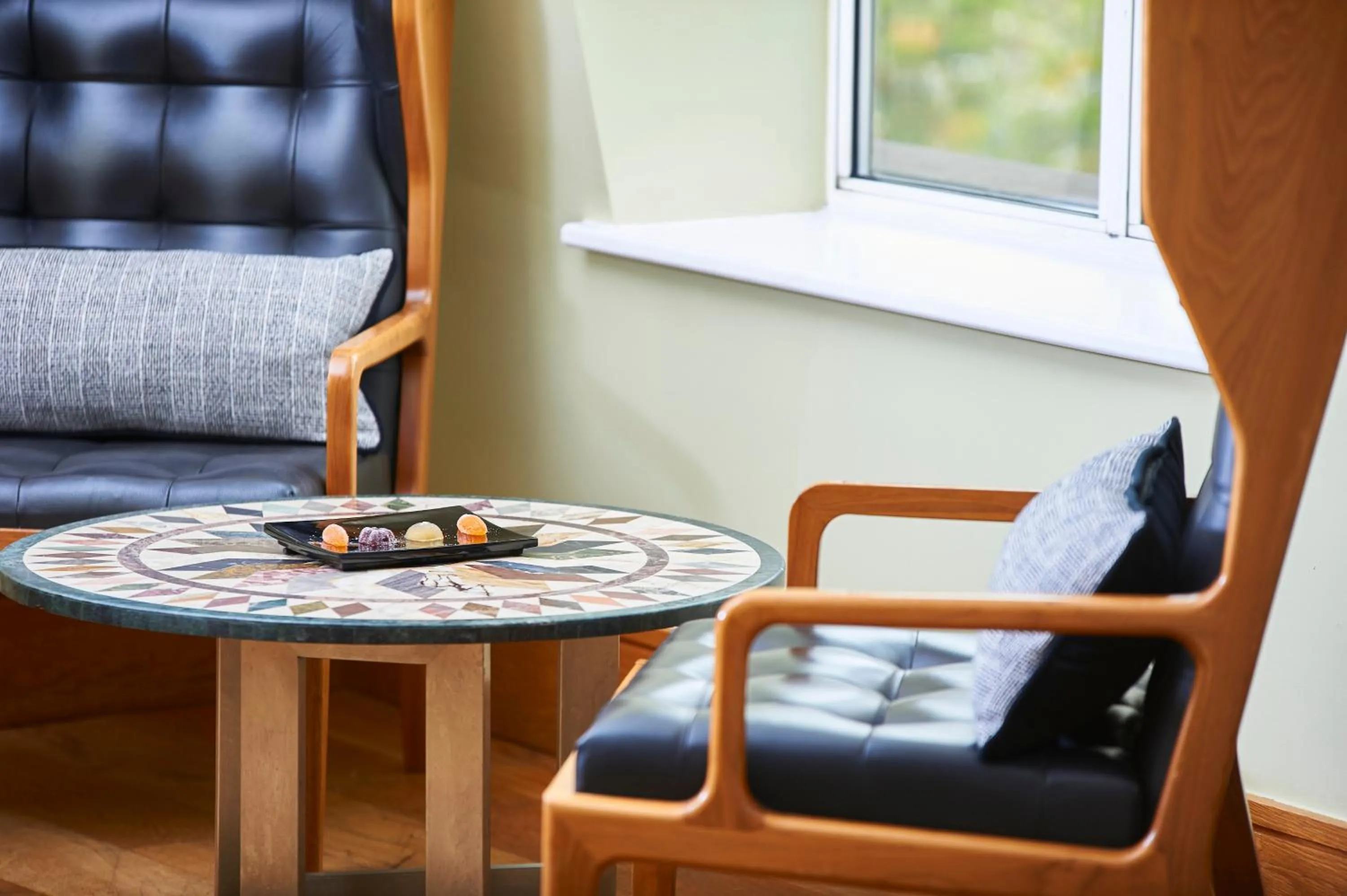 Seating area in The Megaro Hotel - Kings Cross St Pancras, London