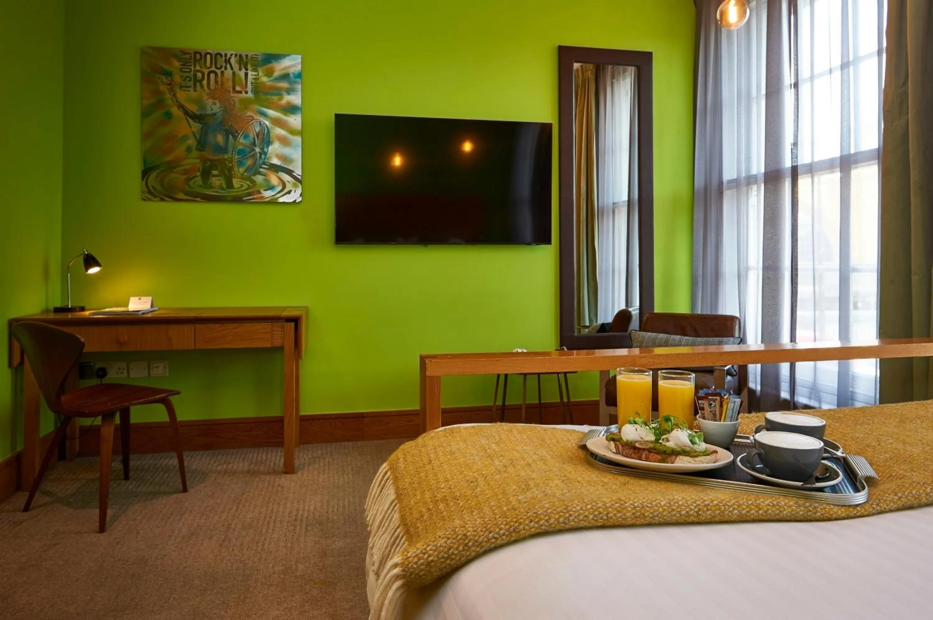 Photo of the whole room, Bed in The Megaro Hotel - Kings Cross St Pancras, London