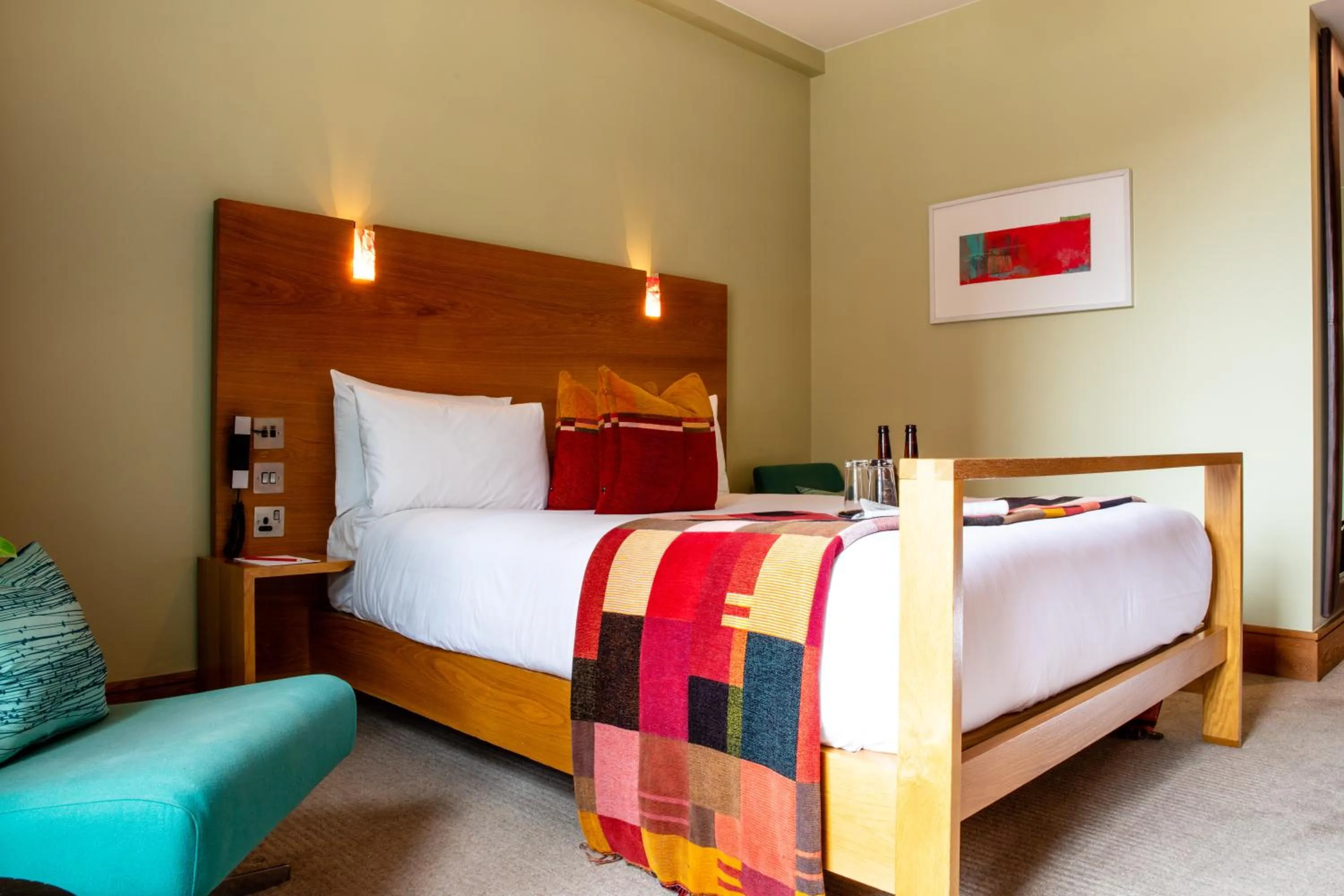 Bedroom, Bed in The Megaro Hotel - Kings Cross St Pancras, London