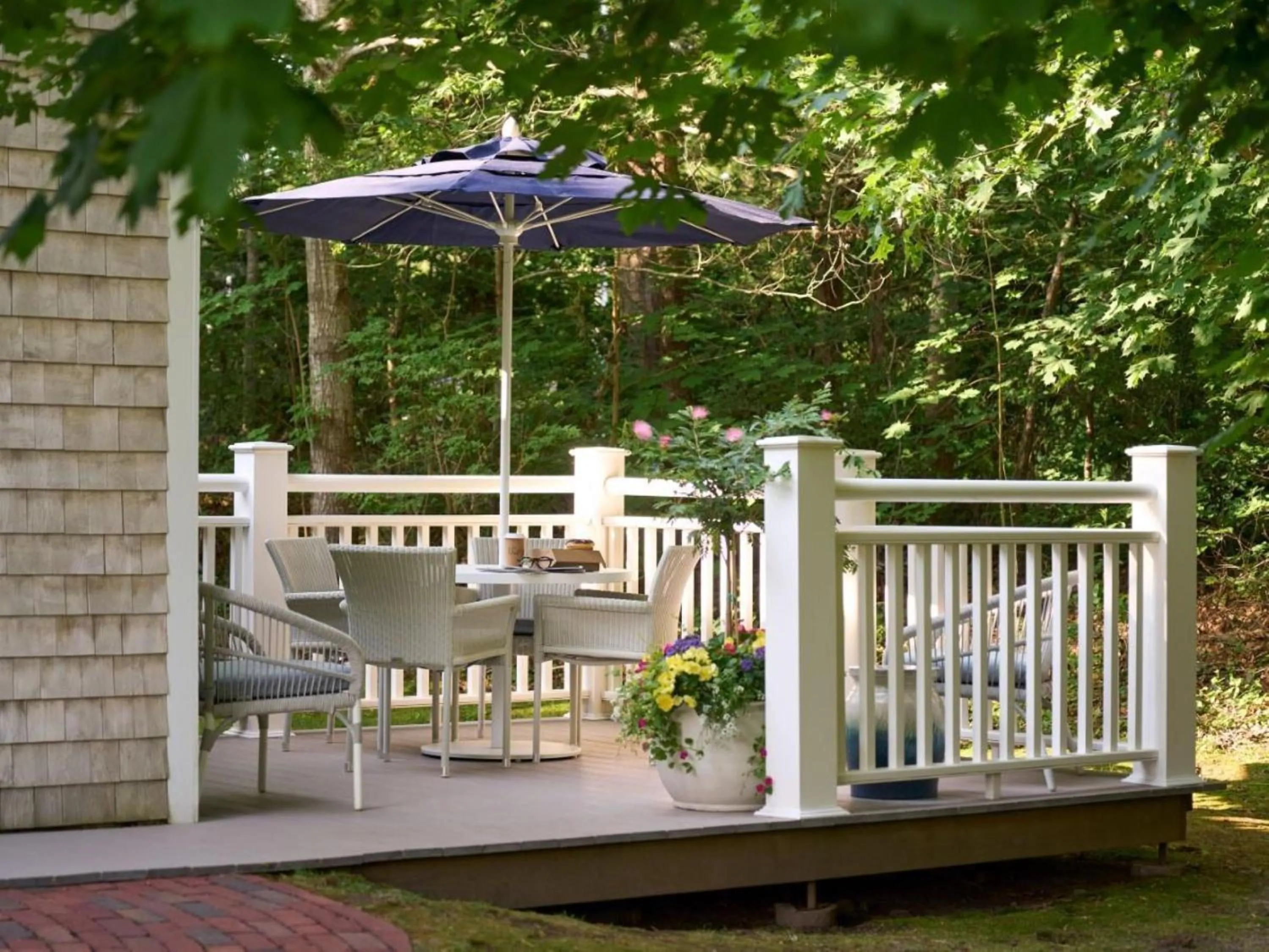 Patio in Wequassett Resort and Golf Club
