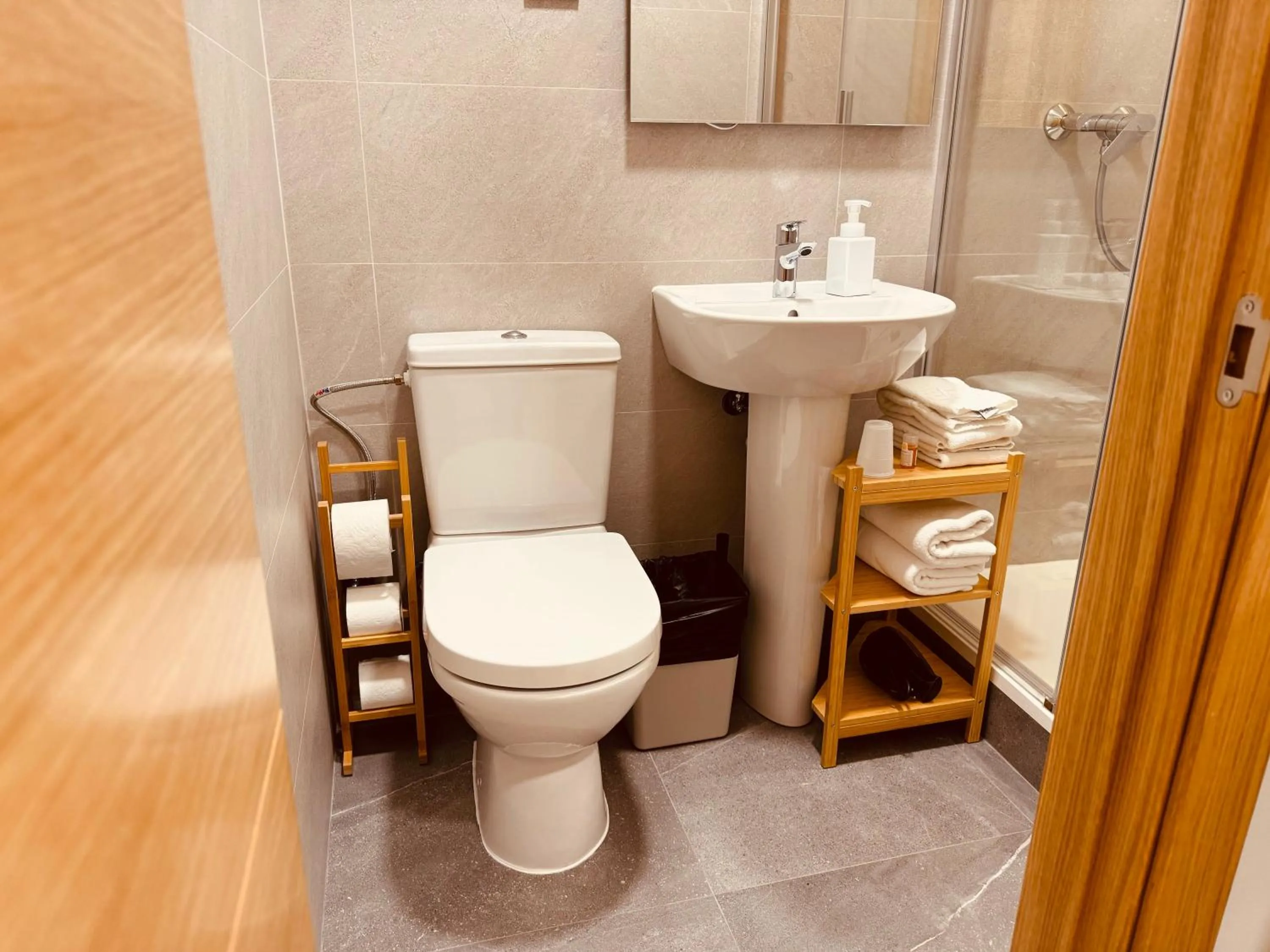 Bathroom in Hostal Patria Madrid