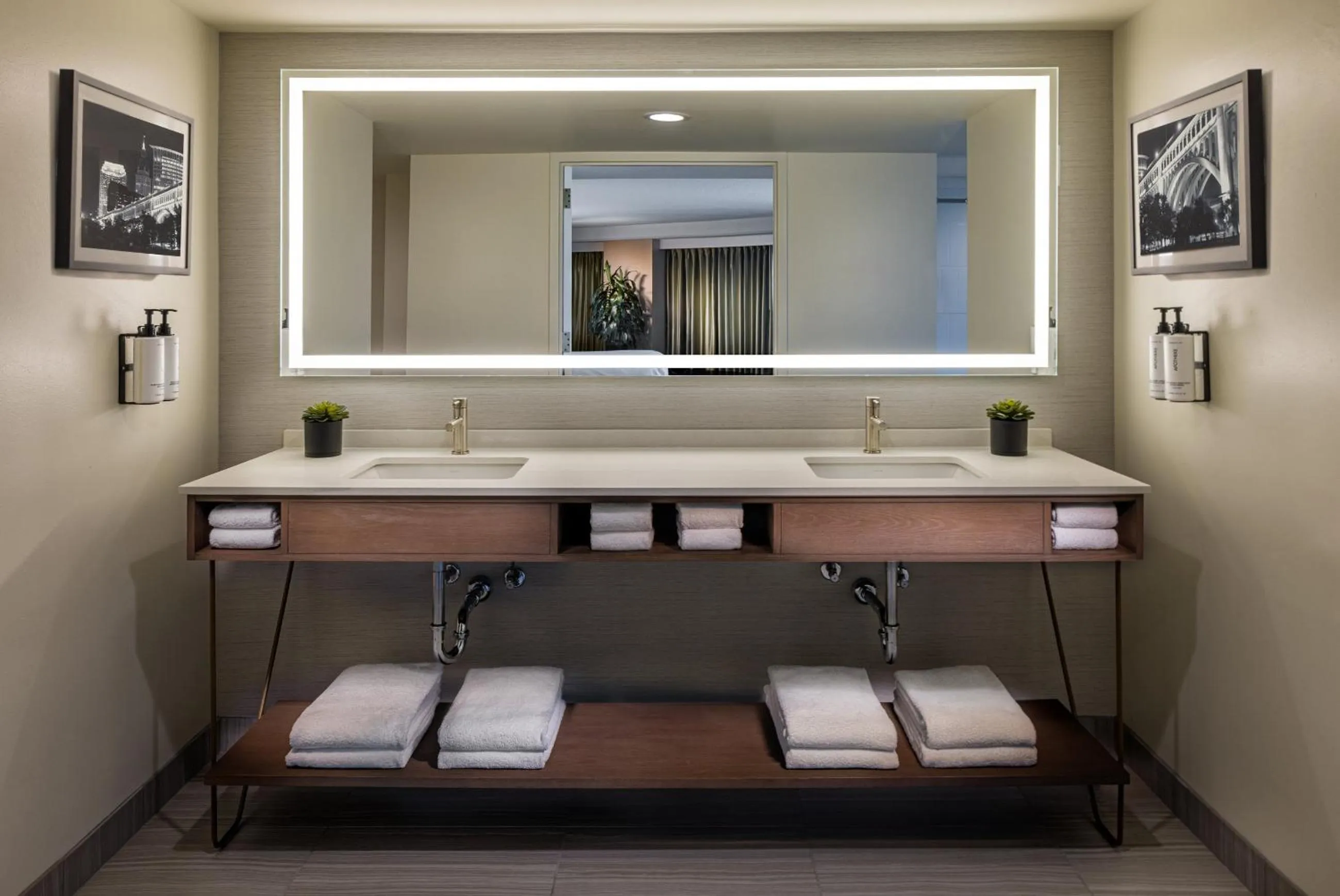 Bathroom in Crowne Plaza Cleveland at Playhouse Square by IHG