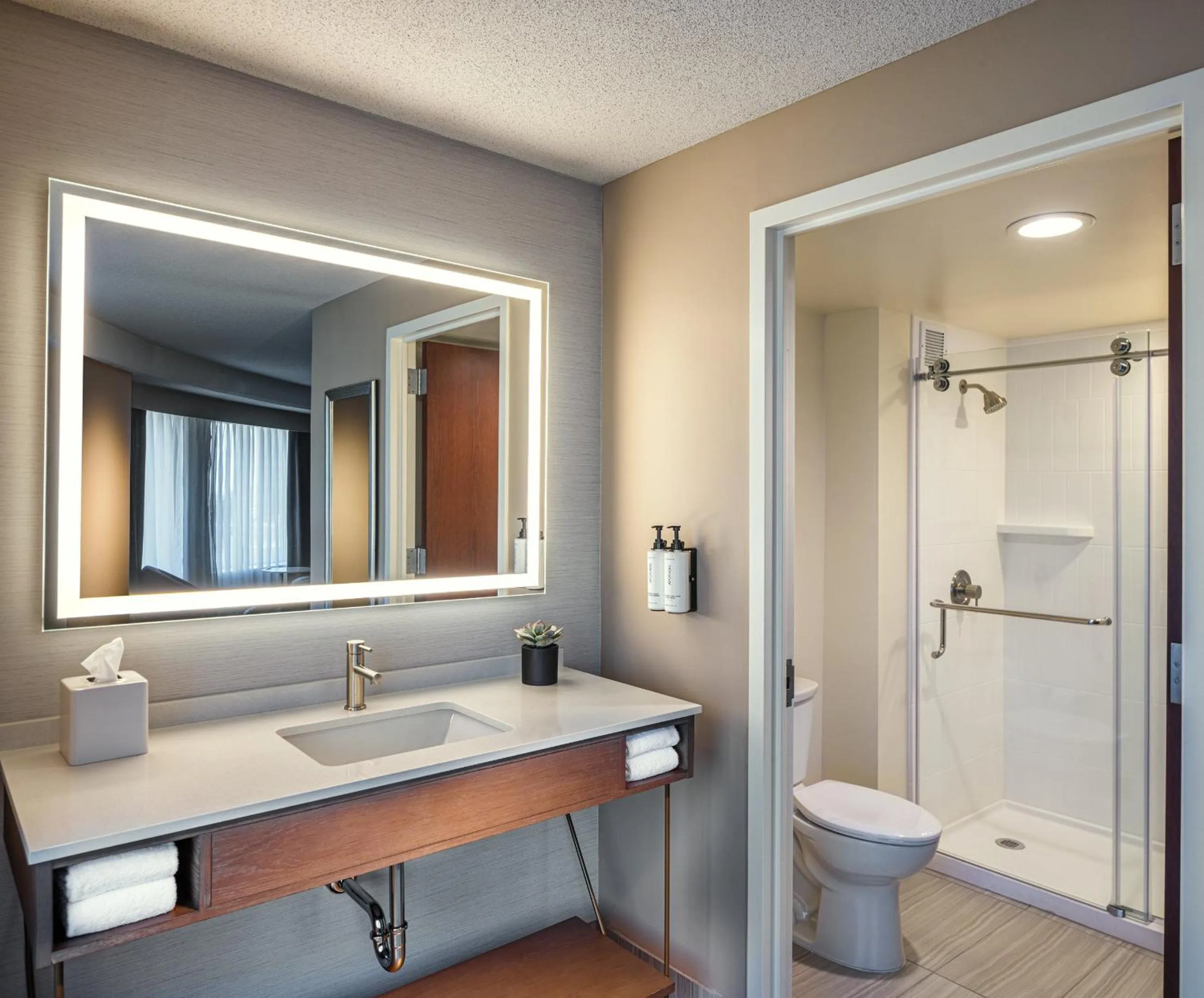 Bathroom in Crowne Plaza Cleveland at Playhouse Square by IHG