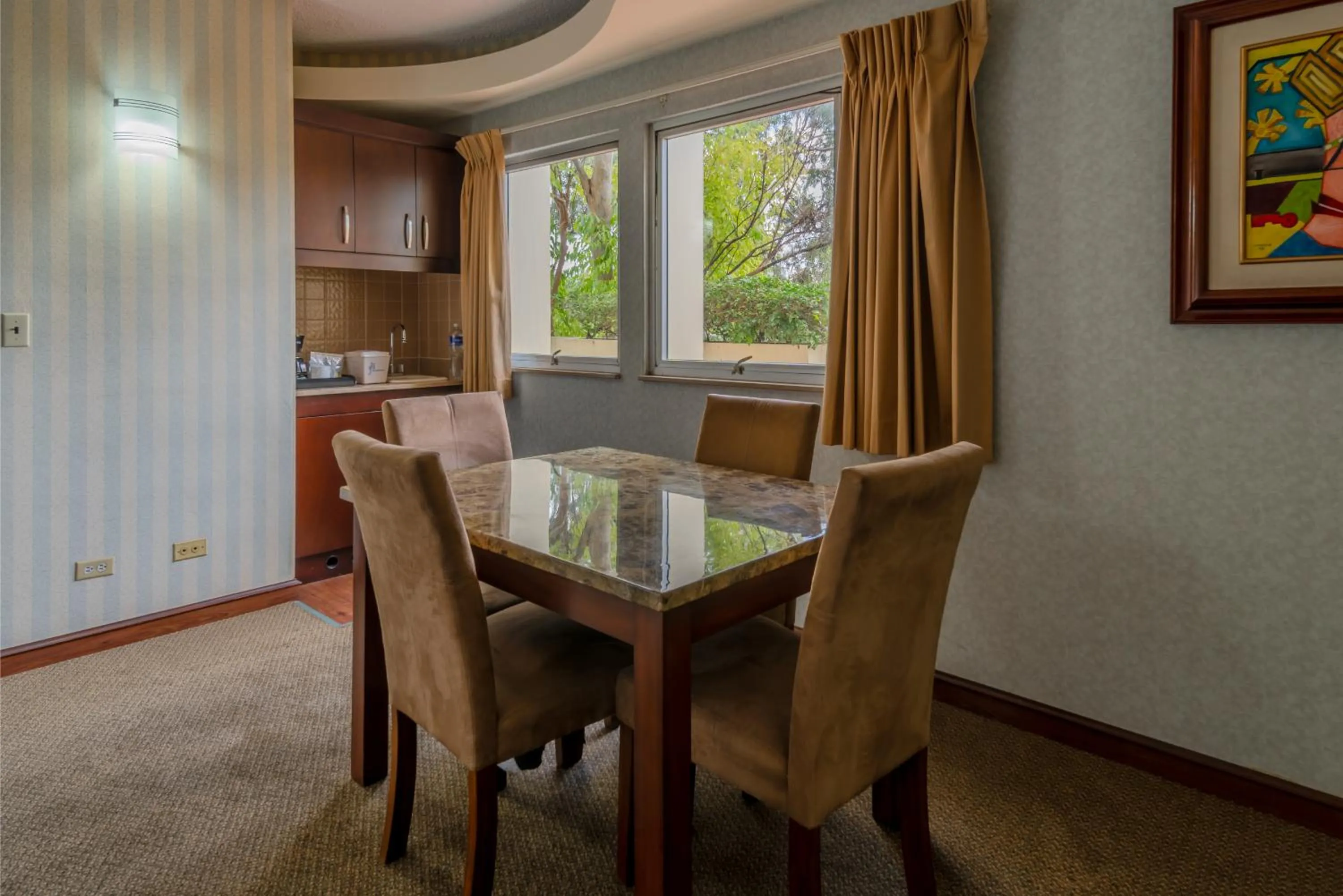 Seating area in Hotel Plaza San Martin