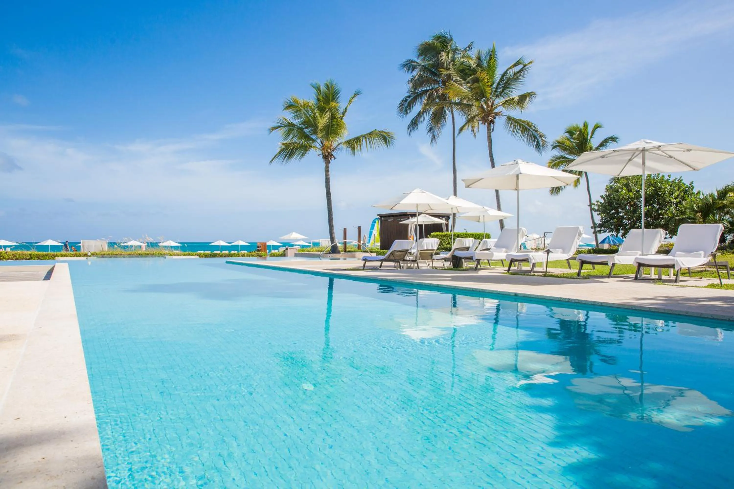 Pool view in Grace Bay Club