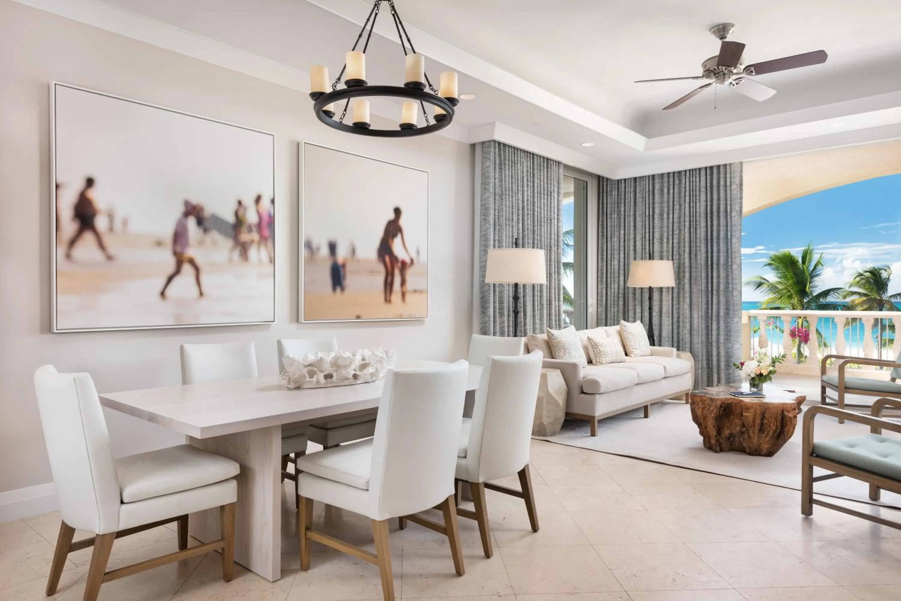 Living room in Grace Bay Club