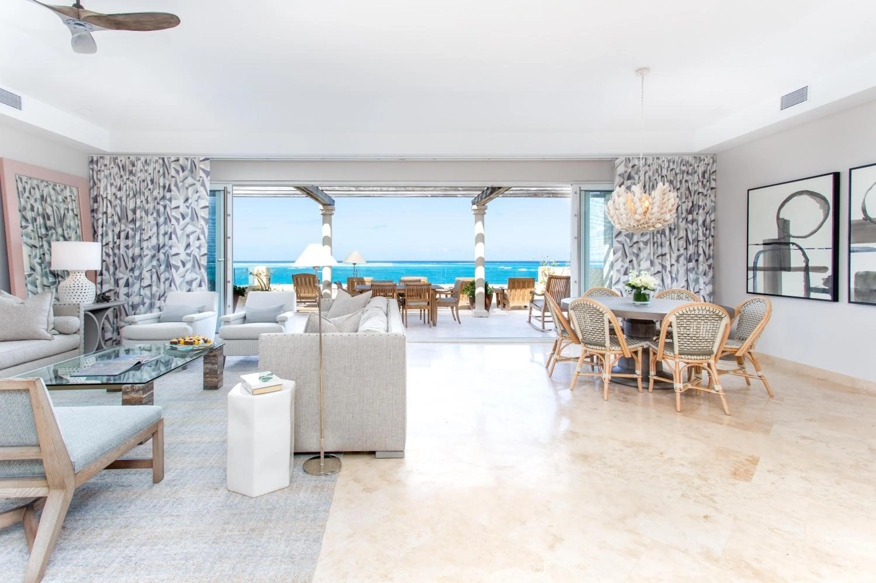 Living room in Grace Bay Club