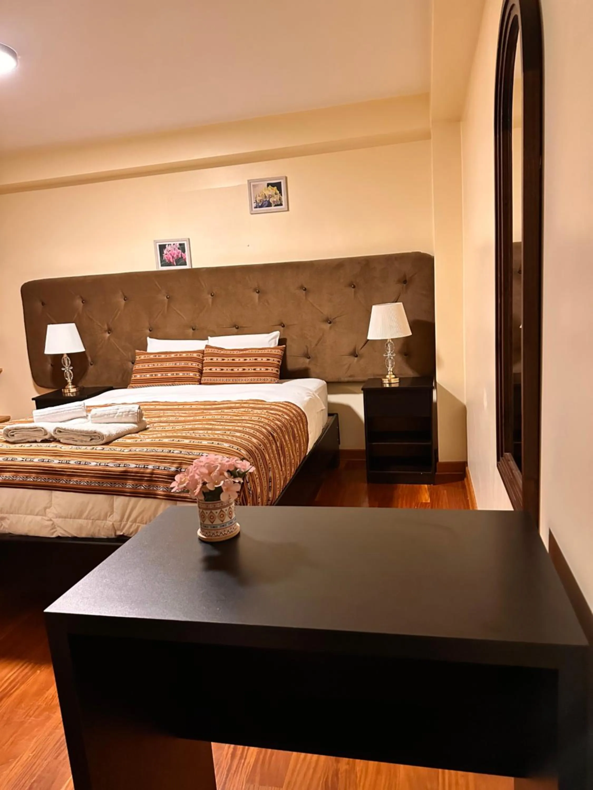 Bed in Hotel Las Quenas