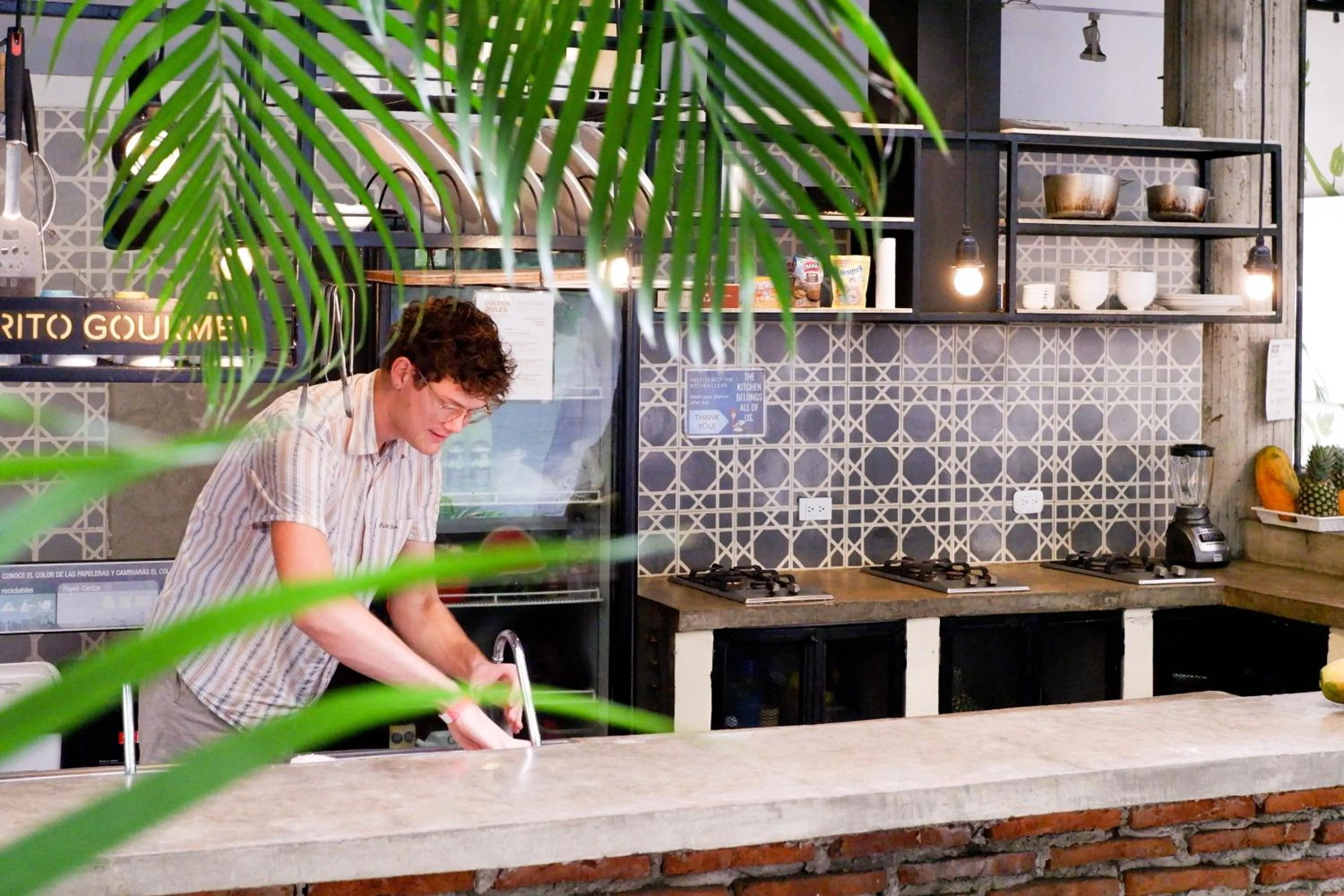 Food and drinks in Santuario Getsemani Hostel