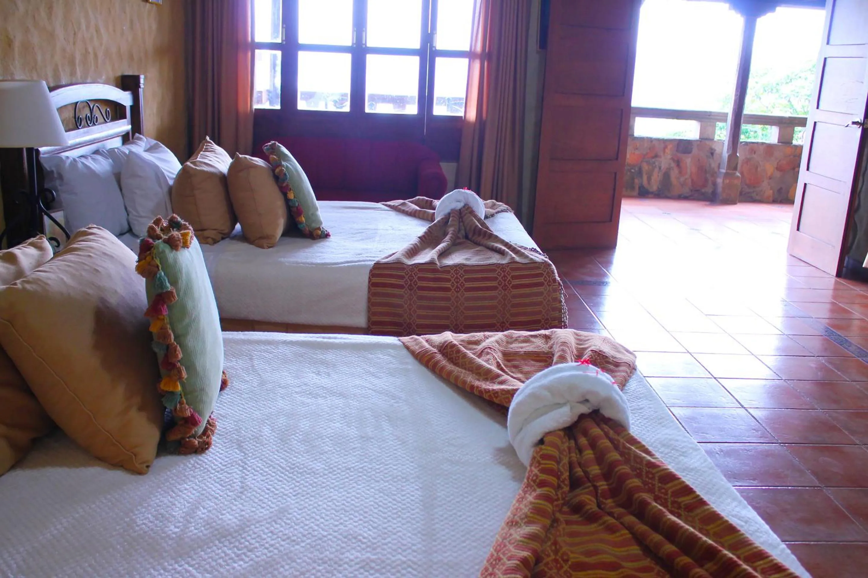 Bed in La Posada de Suchitlan