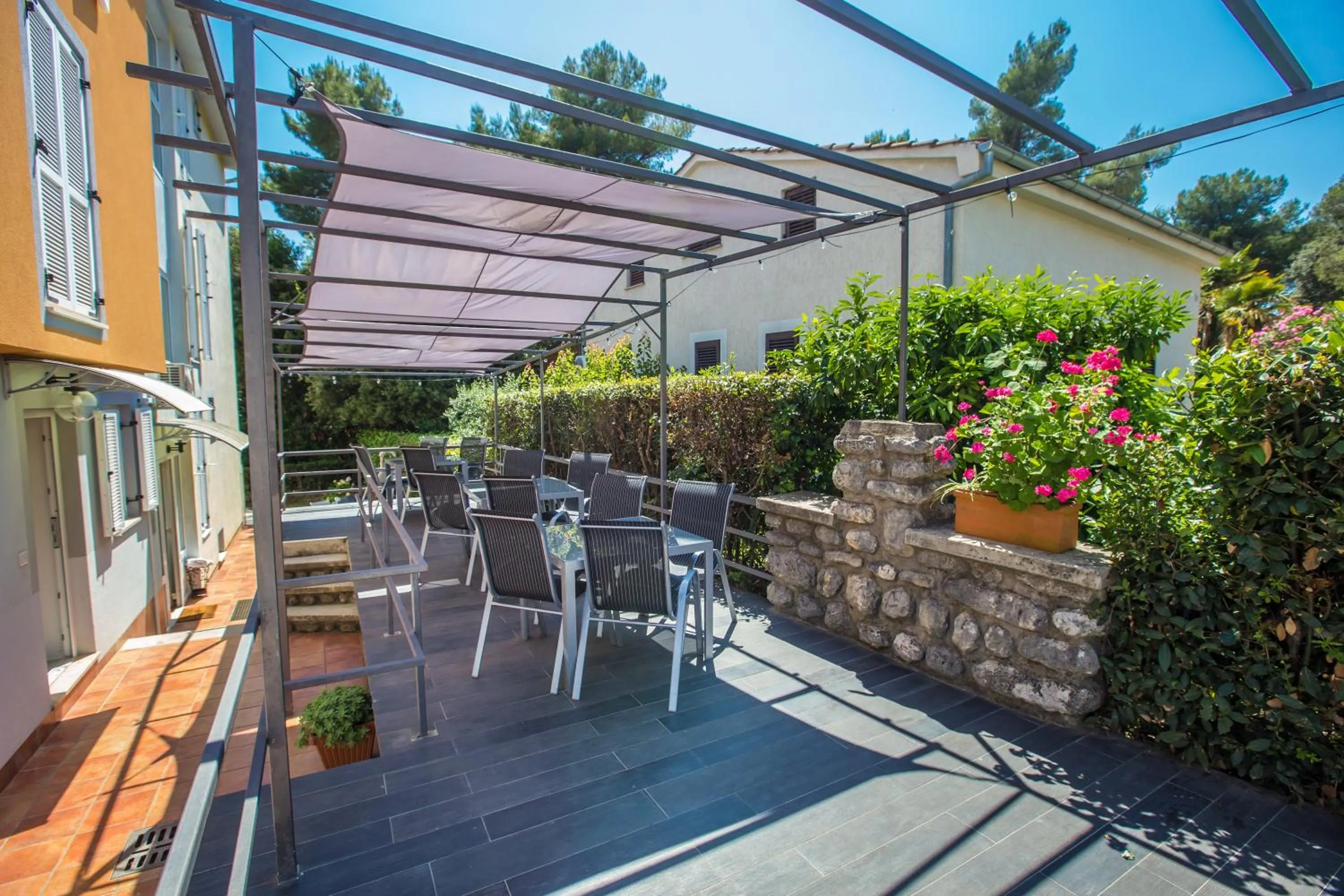 Patio in Apartments Villa Borik