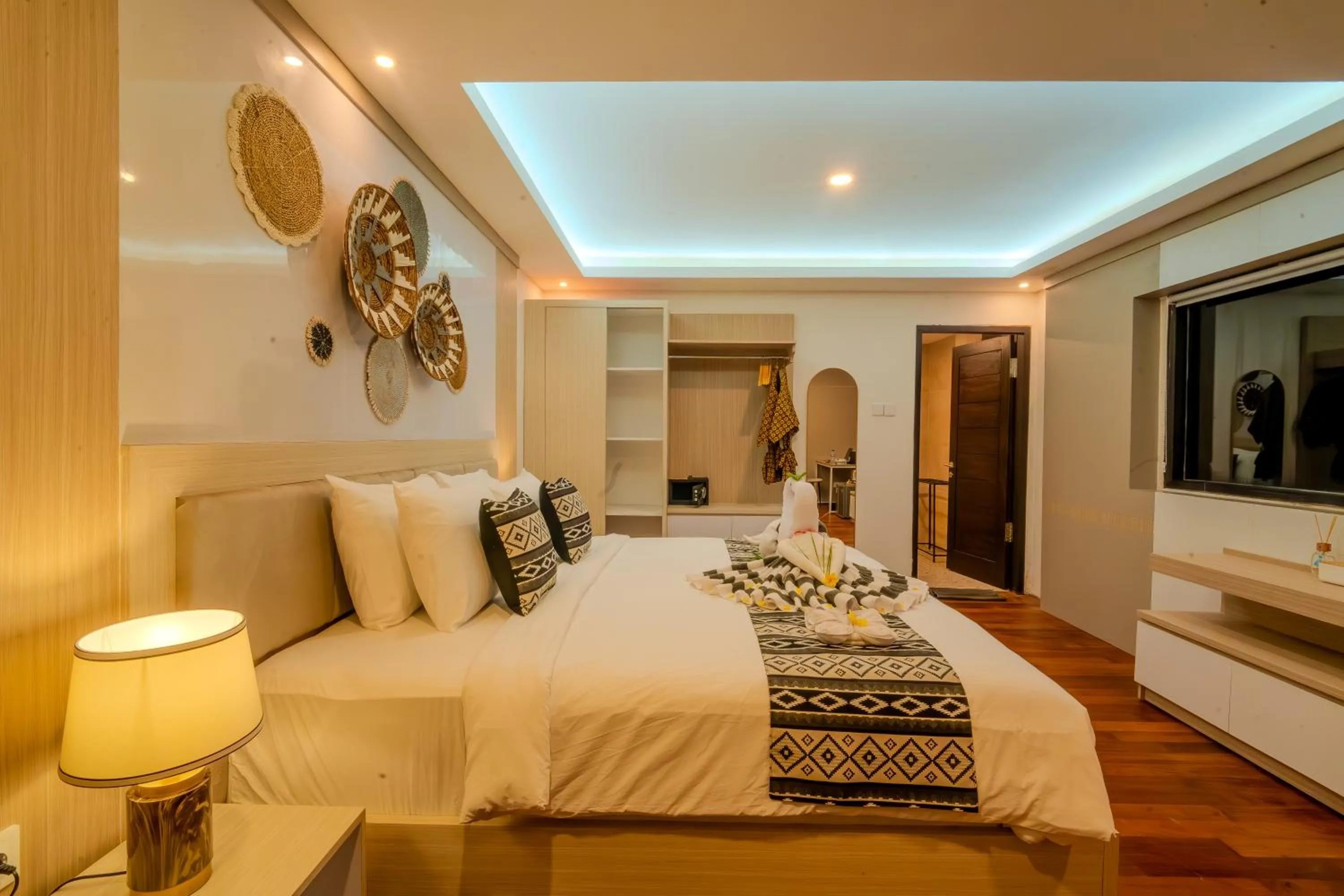 Bed in Mamo Hotel Uluwatu