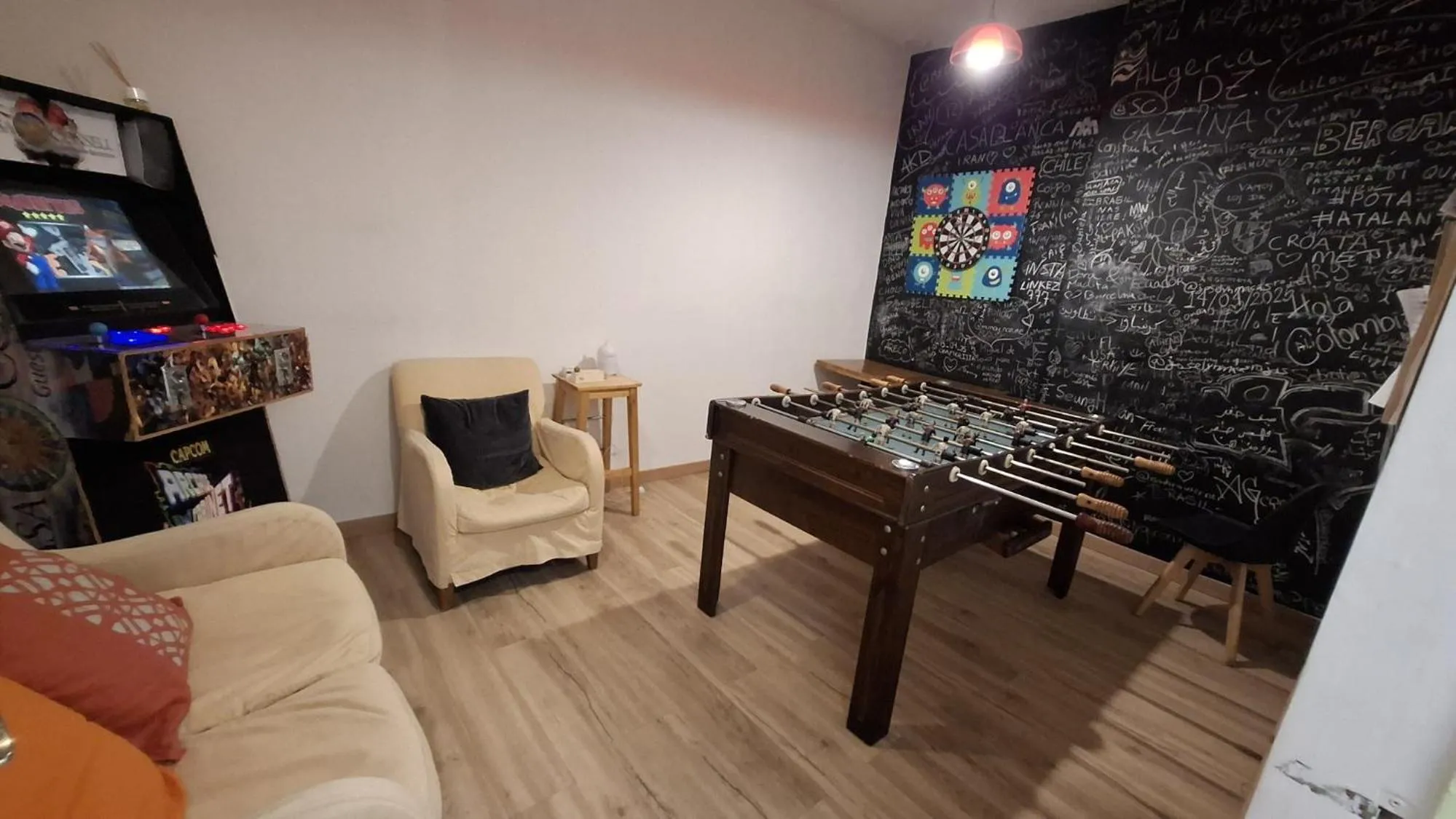 Game Room in Mediterranean Hostel Barcelona