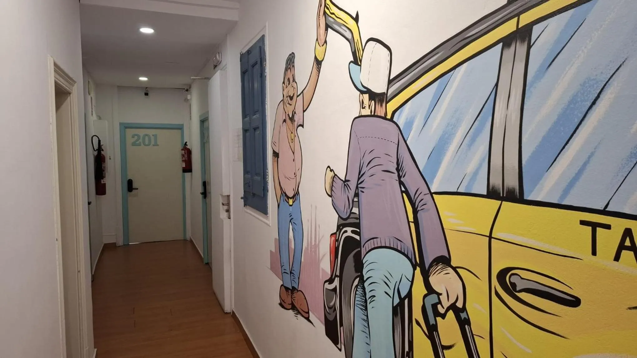 Decorative detail in Mediterranean Hostel Barcelona