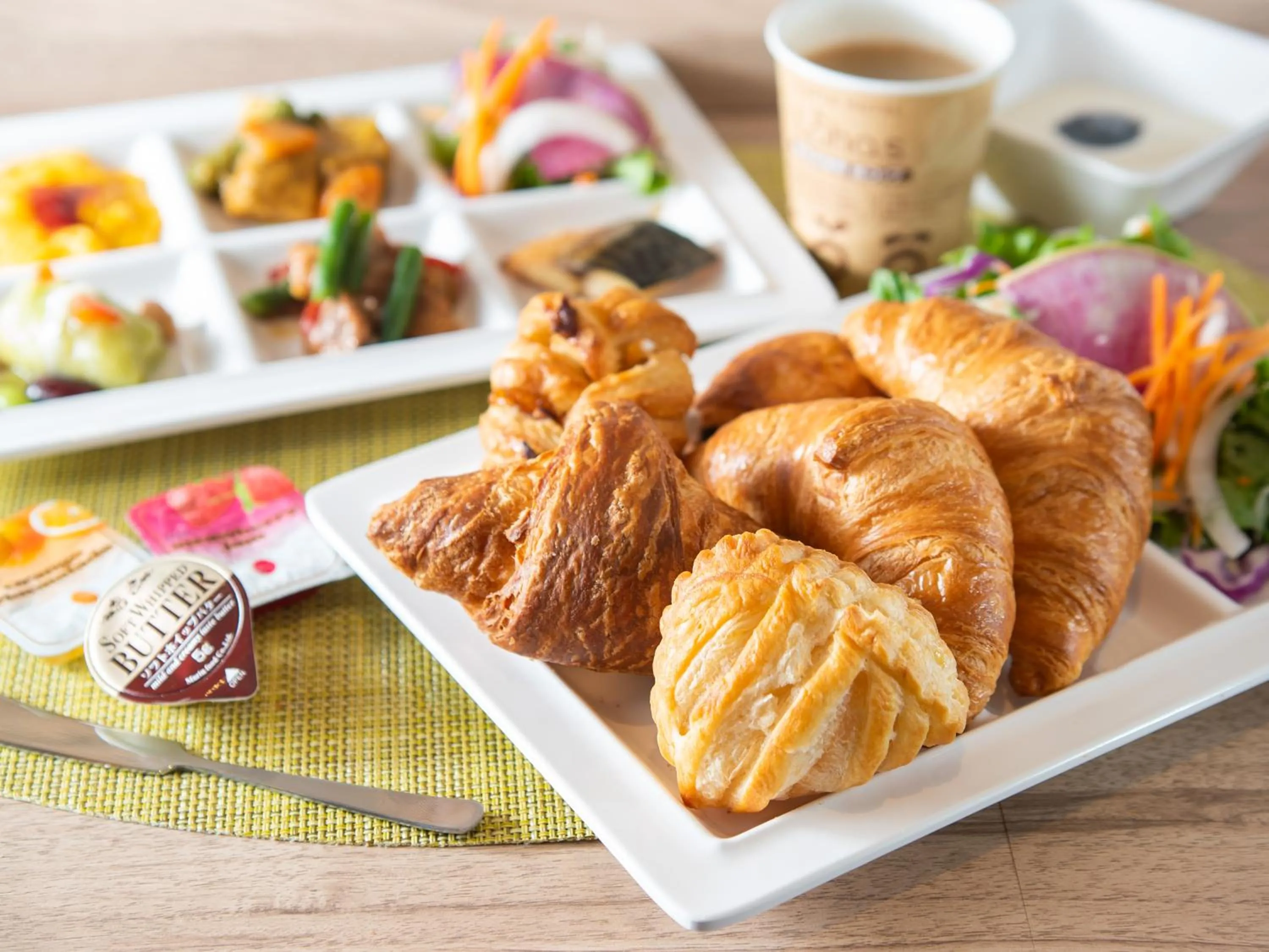 Buffet breakfast in Super Hotel Tokyo Shiba