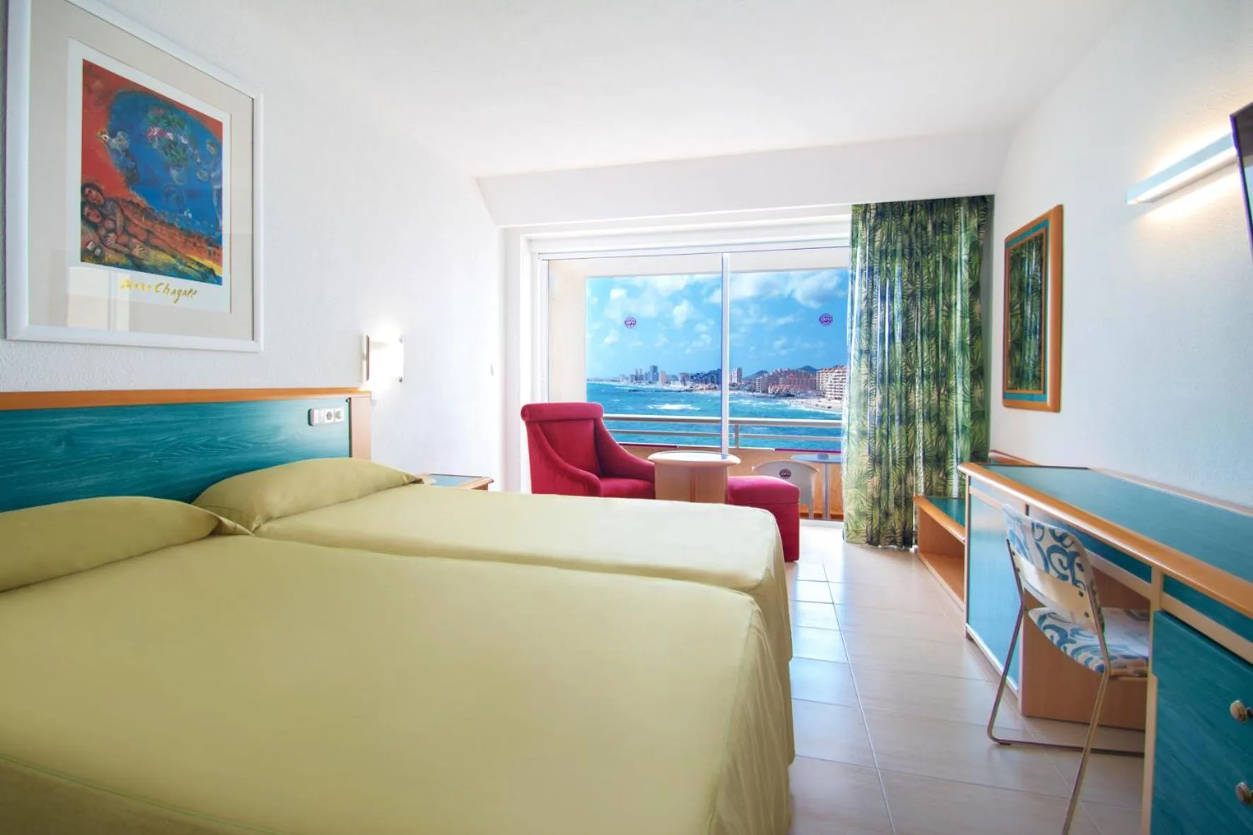 Double or Twin Room with Terrace (3 Adults) in Hotel Servigroup Galua