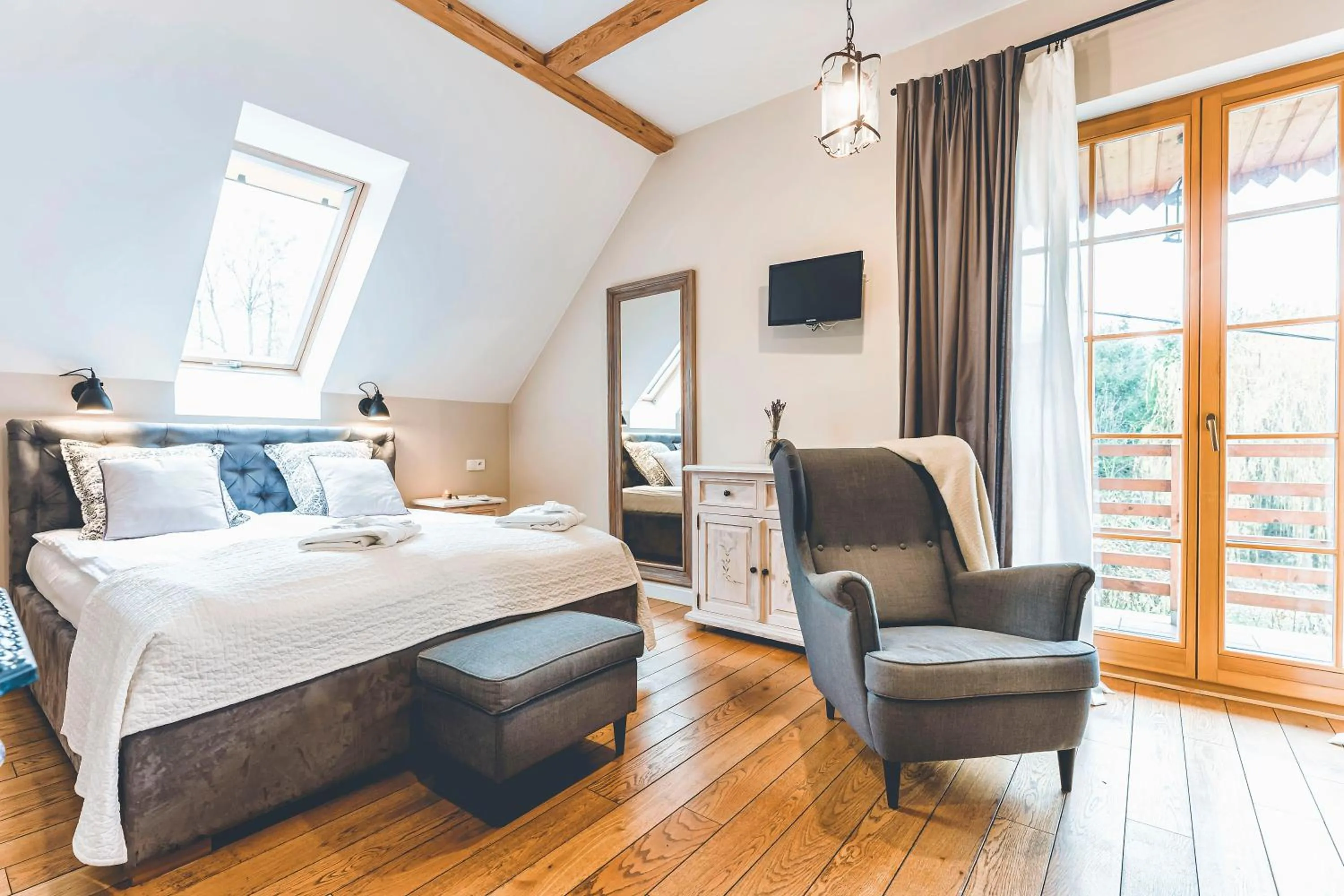 Bed in Łubinowe Wzgórze - Wioska Zdrowia