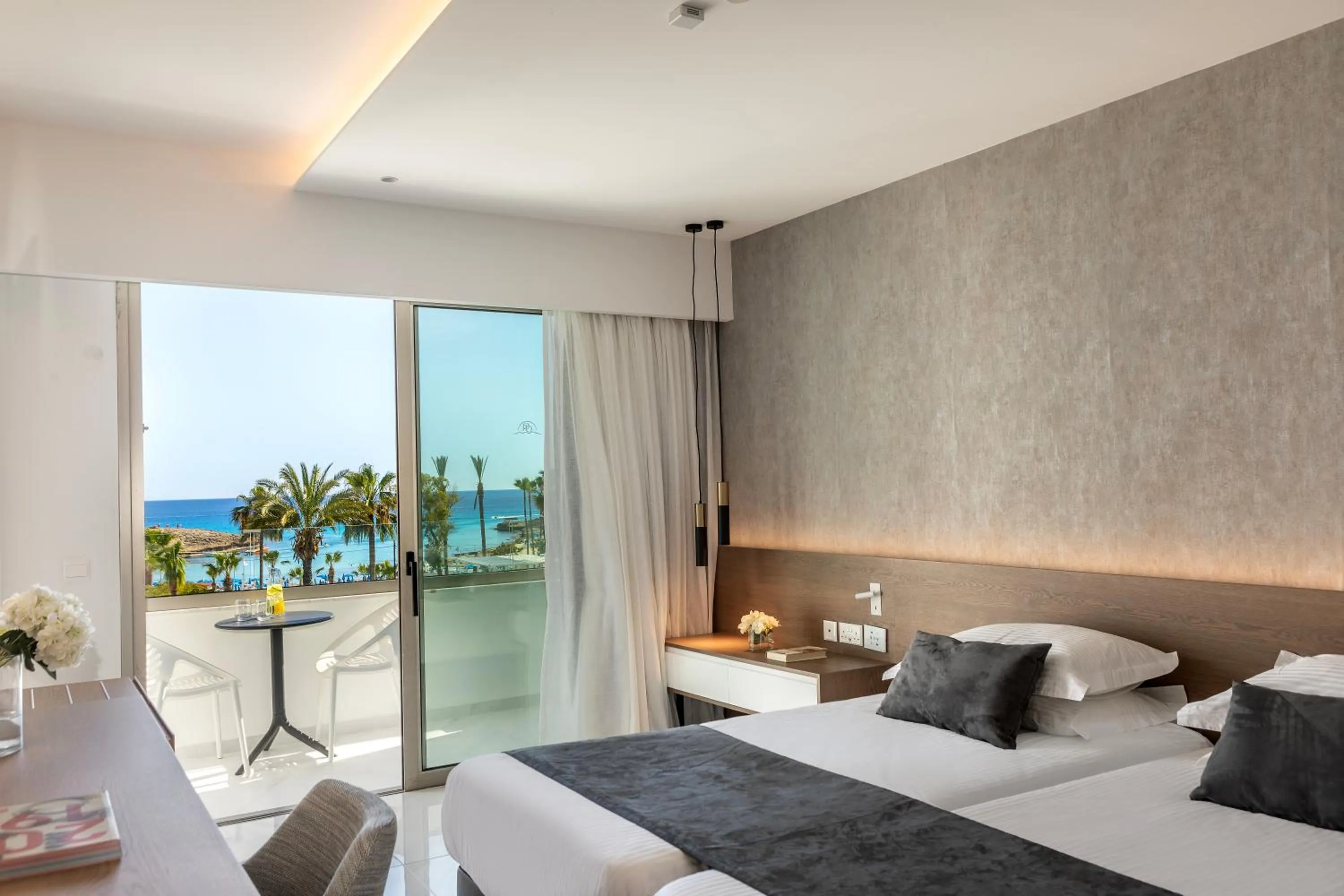 Bed in Pavlo Napa Beach Hotel