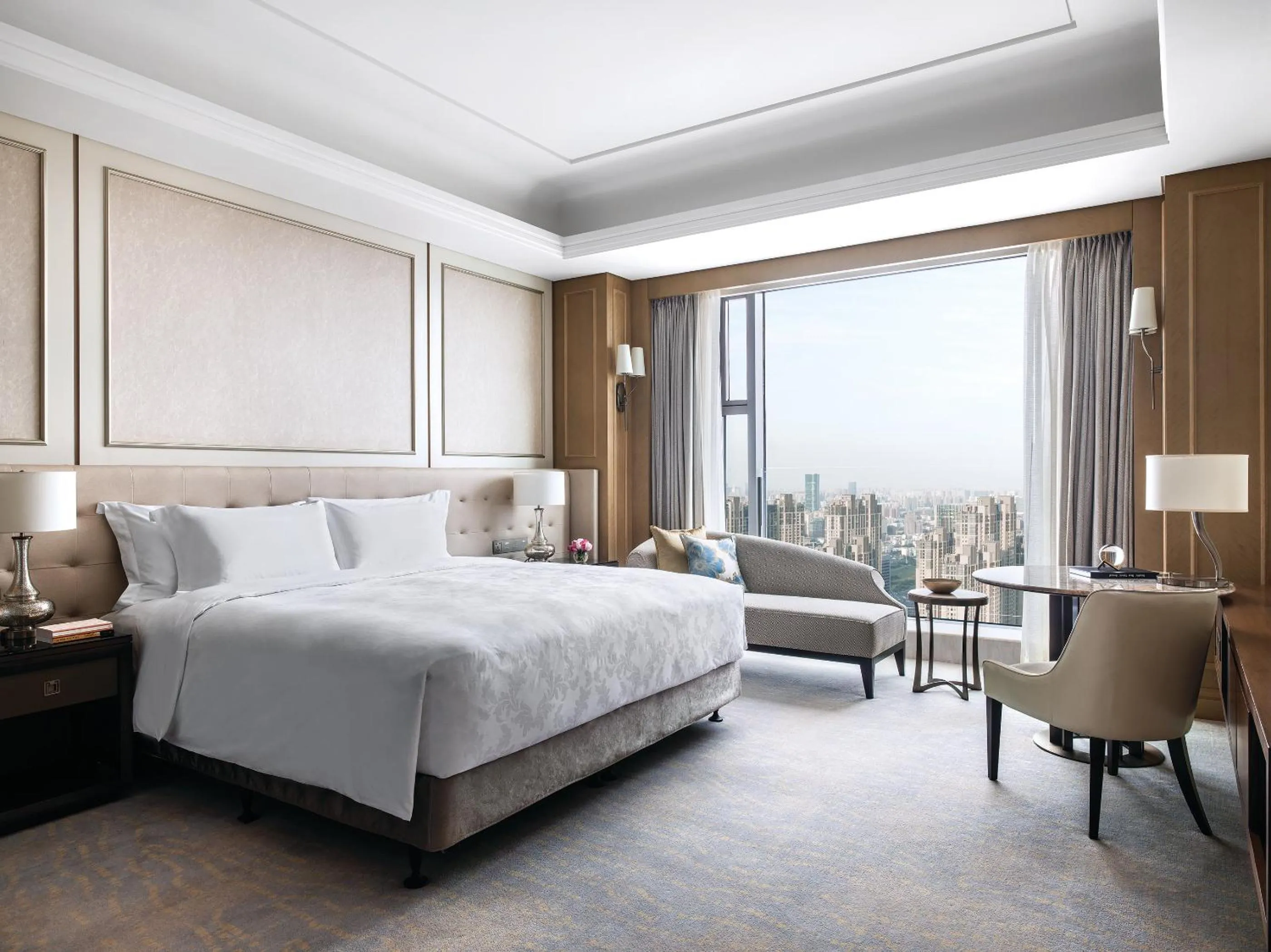 Bedroom, Bed in The Langham, Hefei