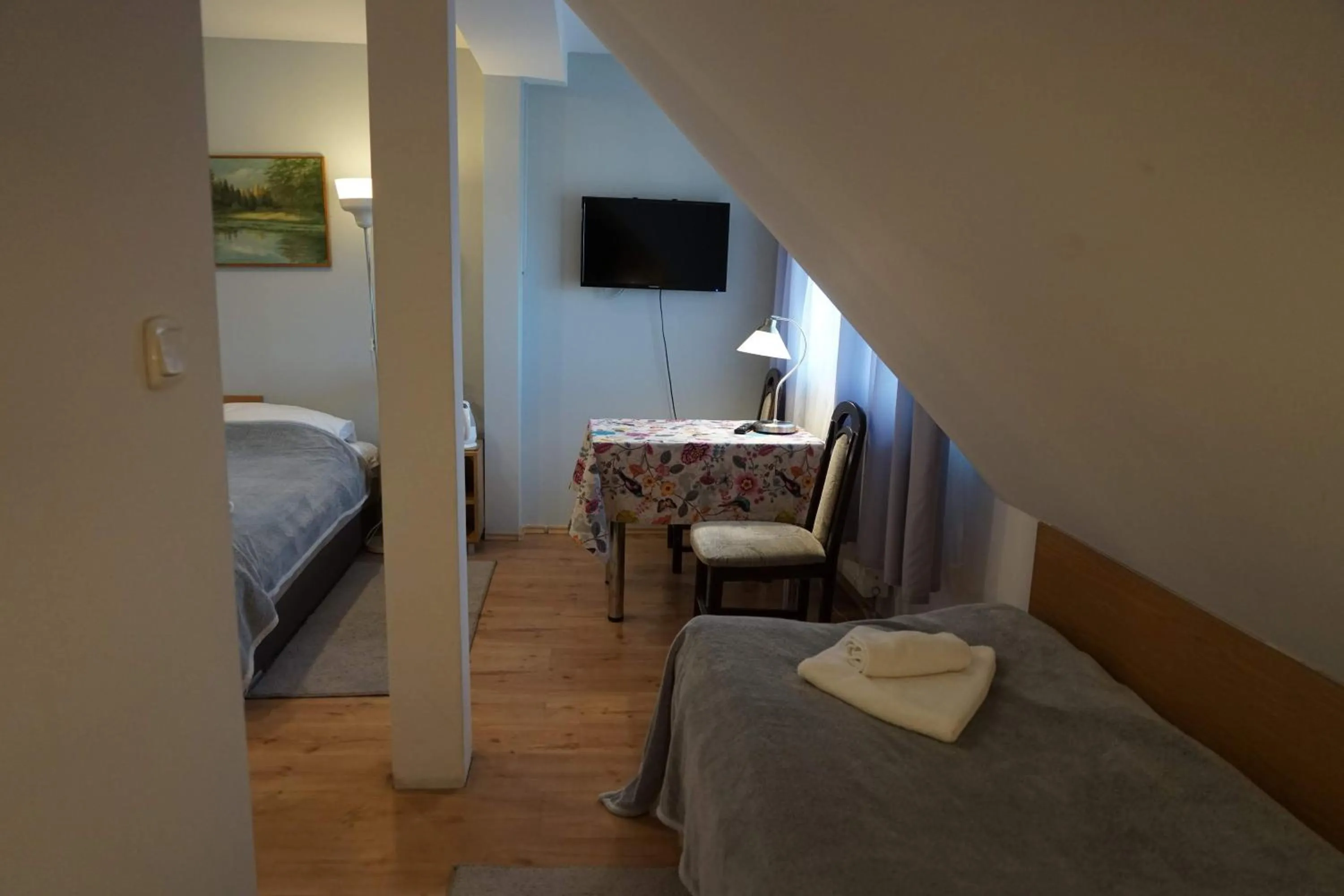 Bed in Dom Gościnny 8 km od Suntago, Deepspot