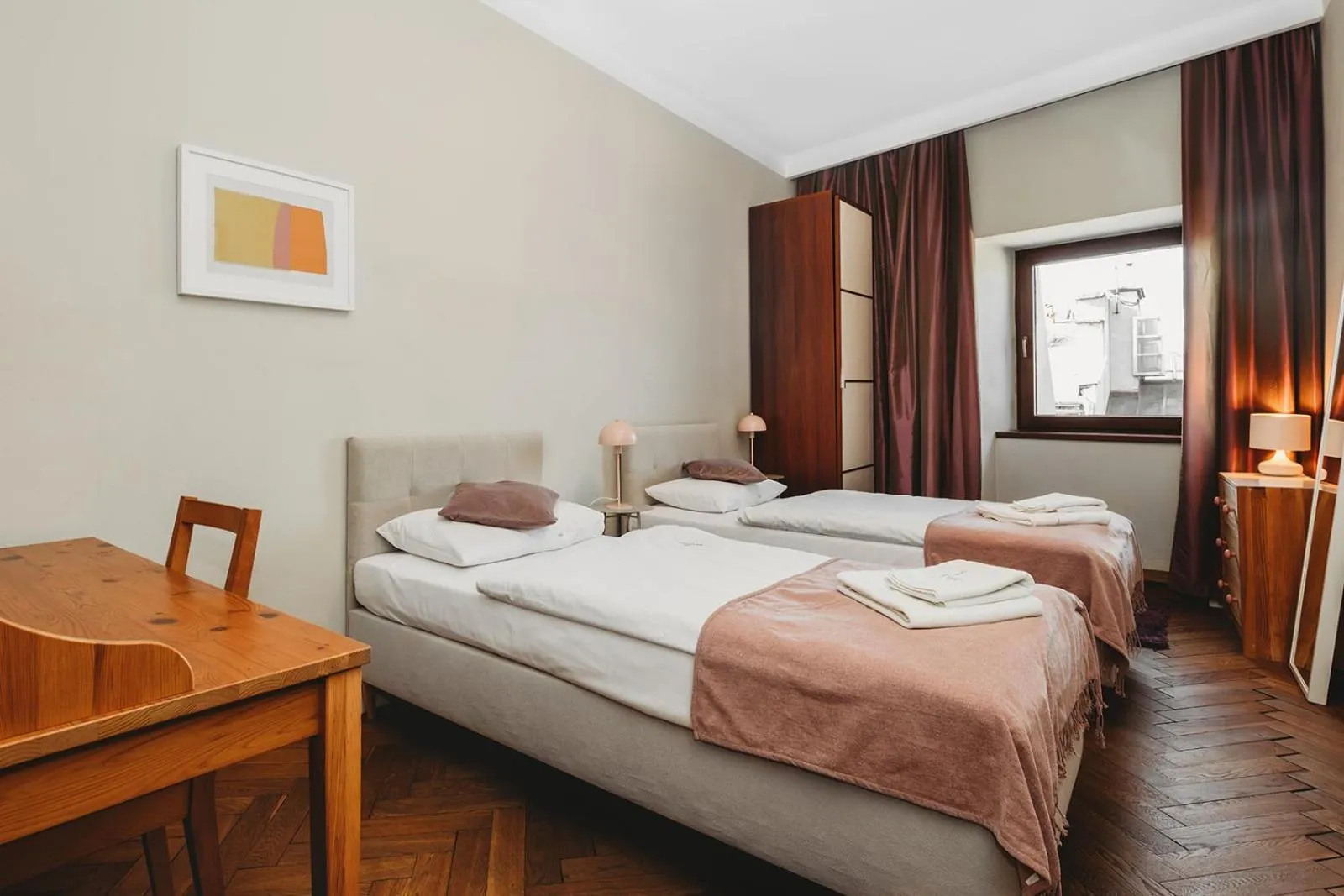 Bed in Antique Apartments Old Town