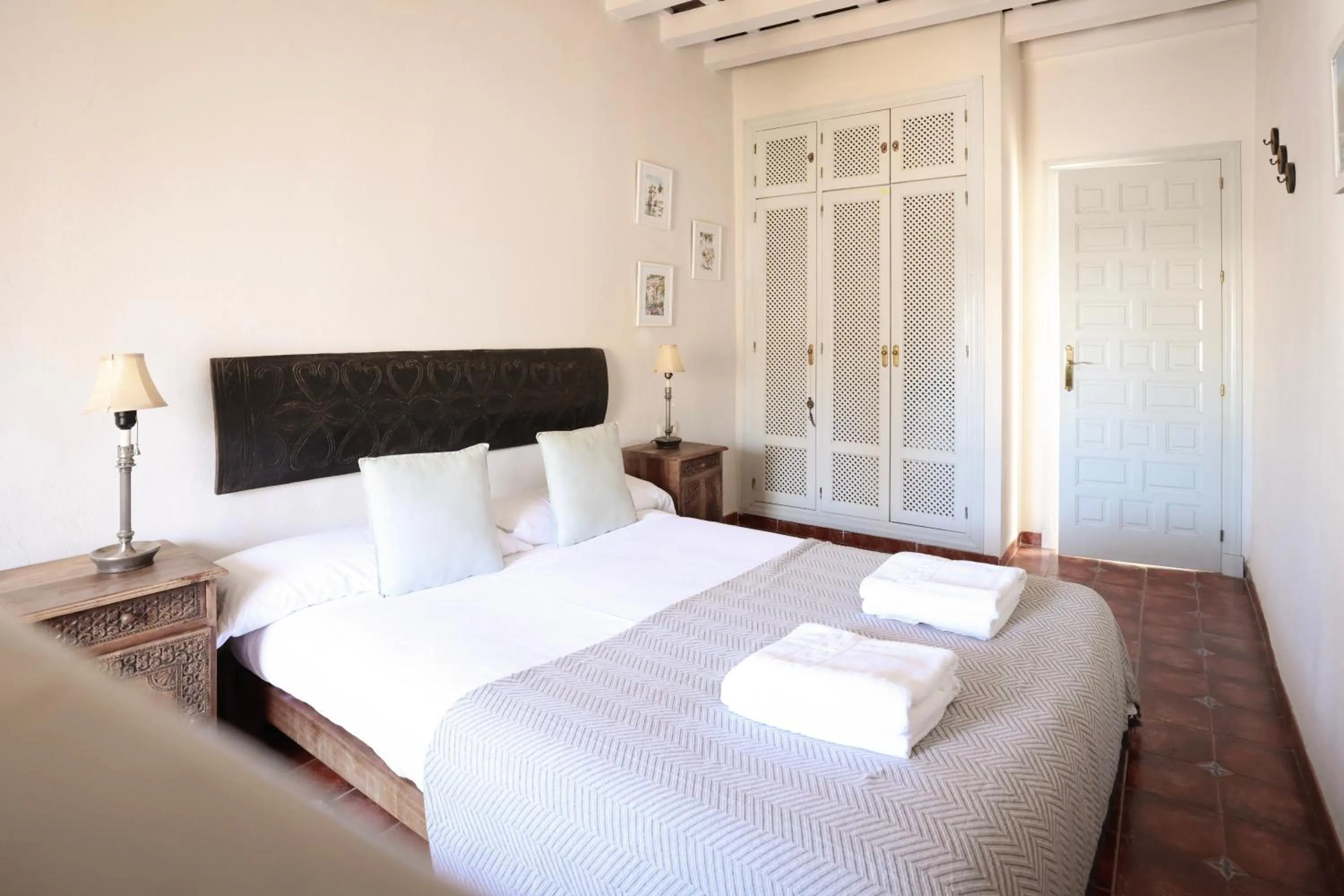 Bedroom, Bed in Casa Las Cuadras - Califa Casas Vejer