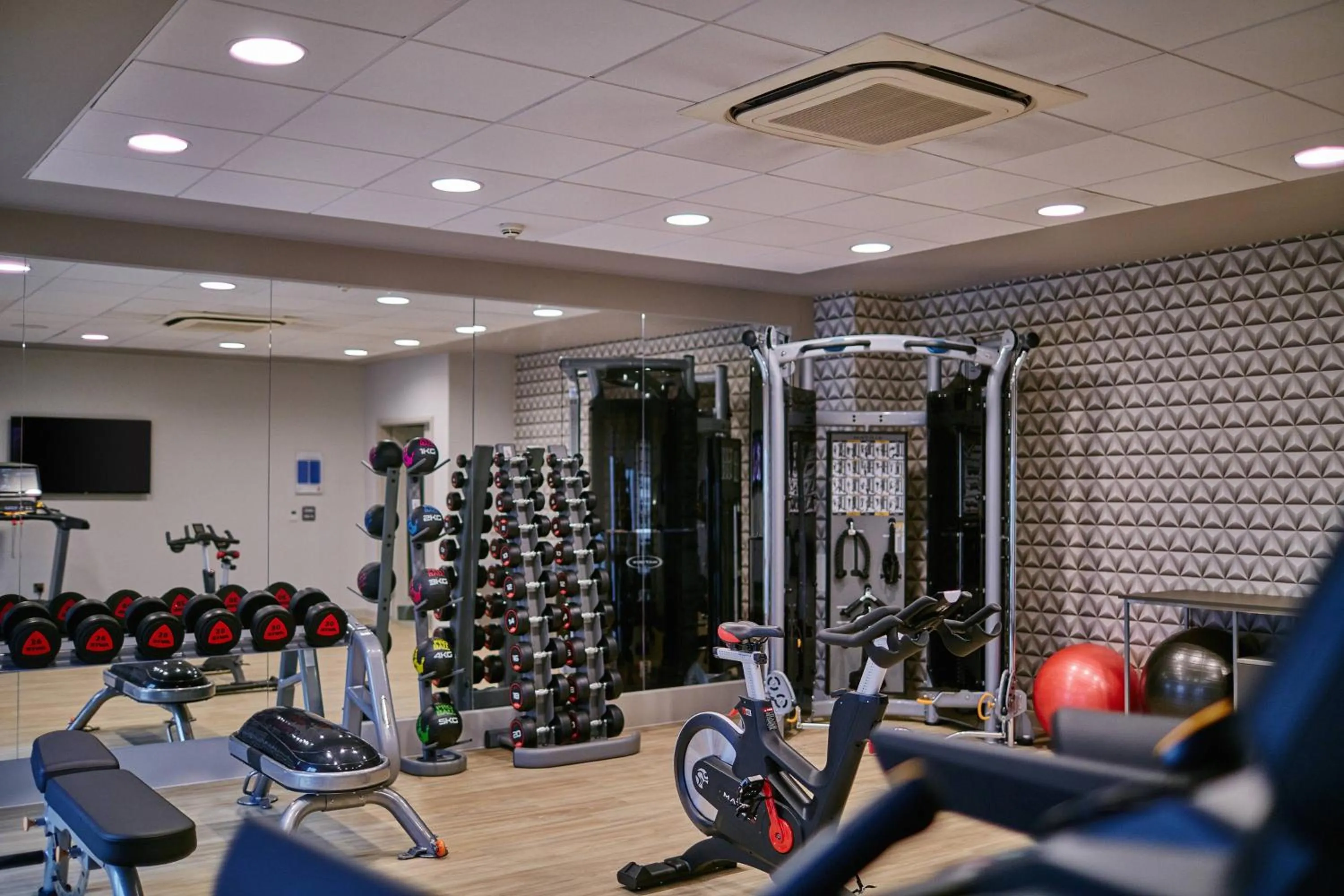Fitness centre/facilities in AC Hotel by Marriott Manchester Salford Quays