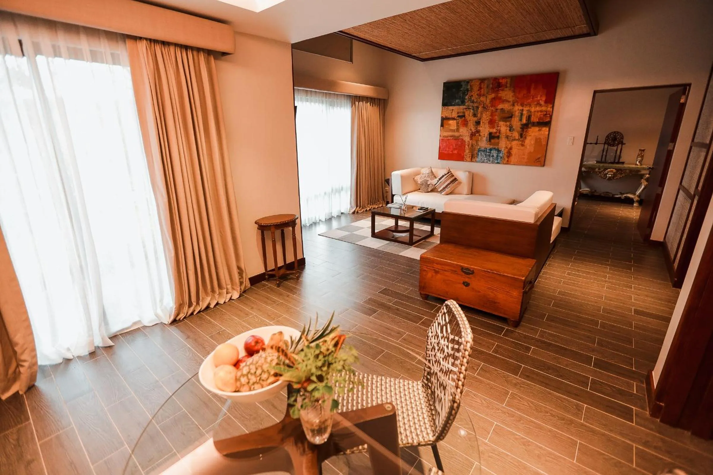 Living room, Bed in Bacau Bay Resort Coron