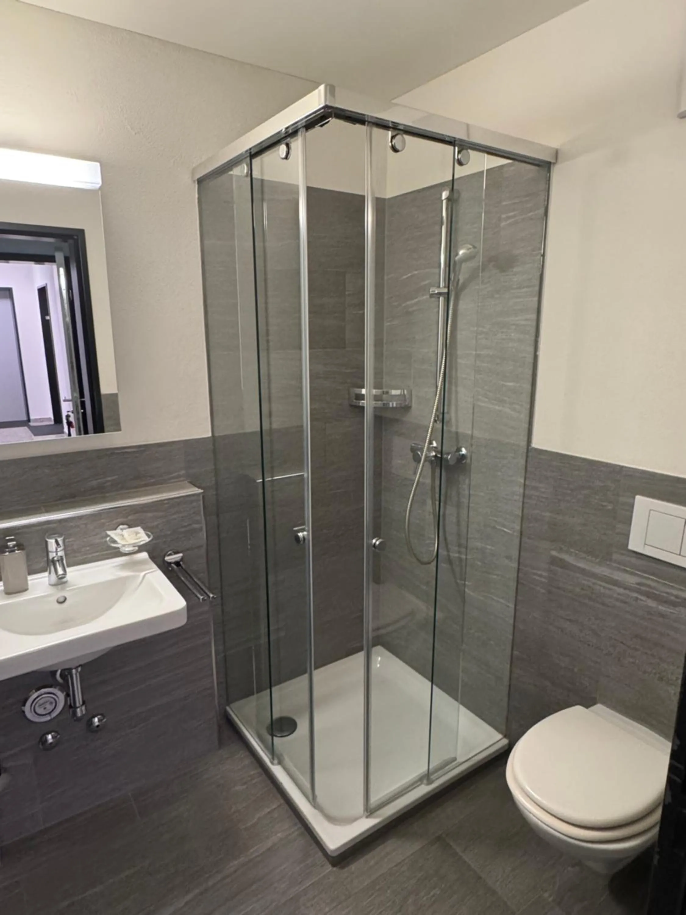 Shower in Aladin Apartments St Moritz